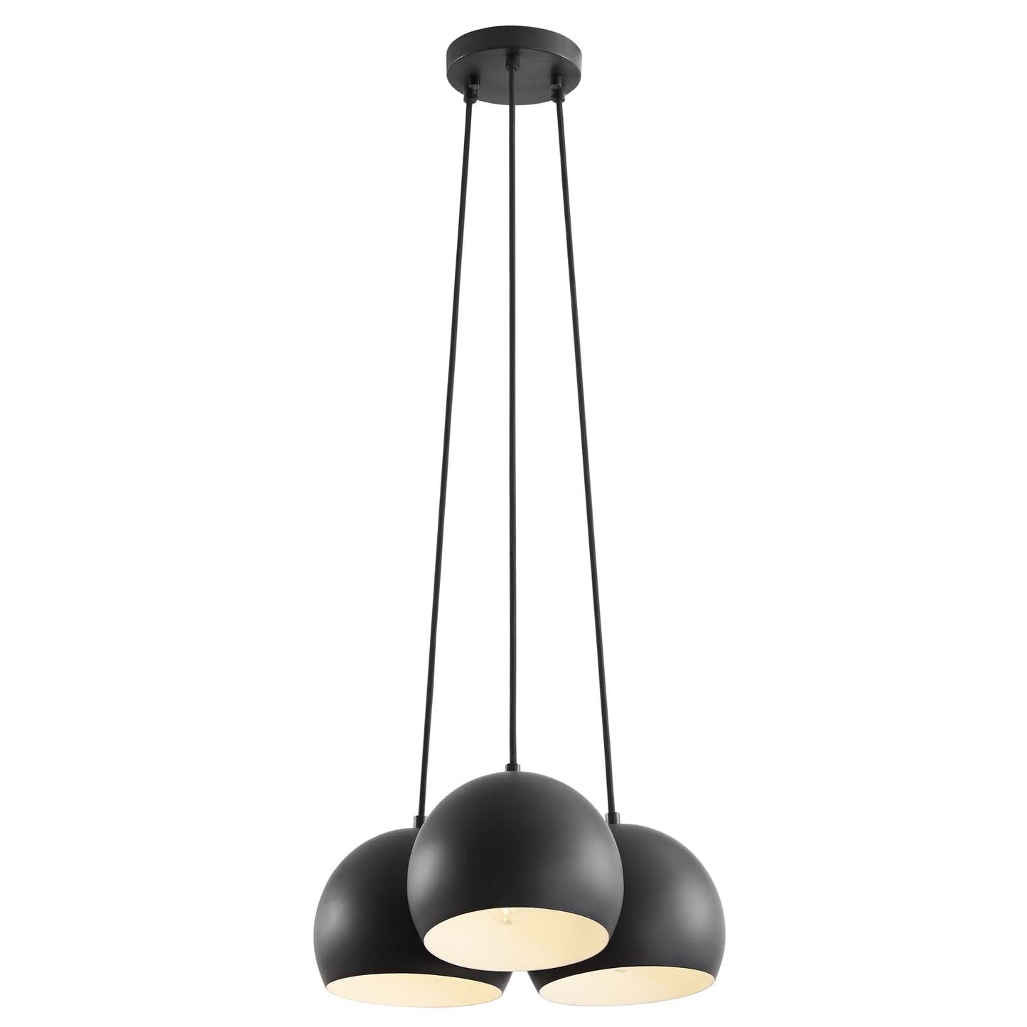 Chalice 3-Light Metal Pendant Black EEI-5614-BLK