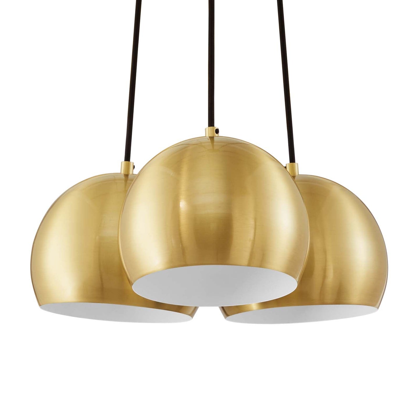 Chalice 3-Light Metal Pendant Satin Brass EEI-5614-SBR