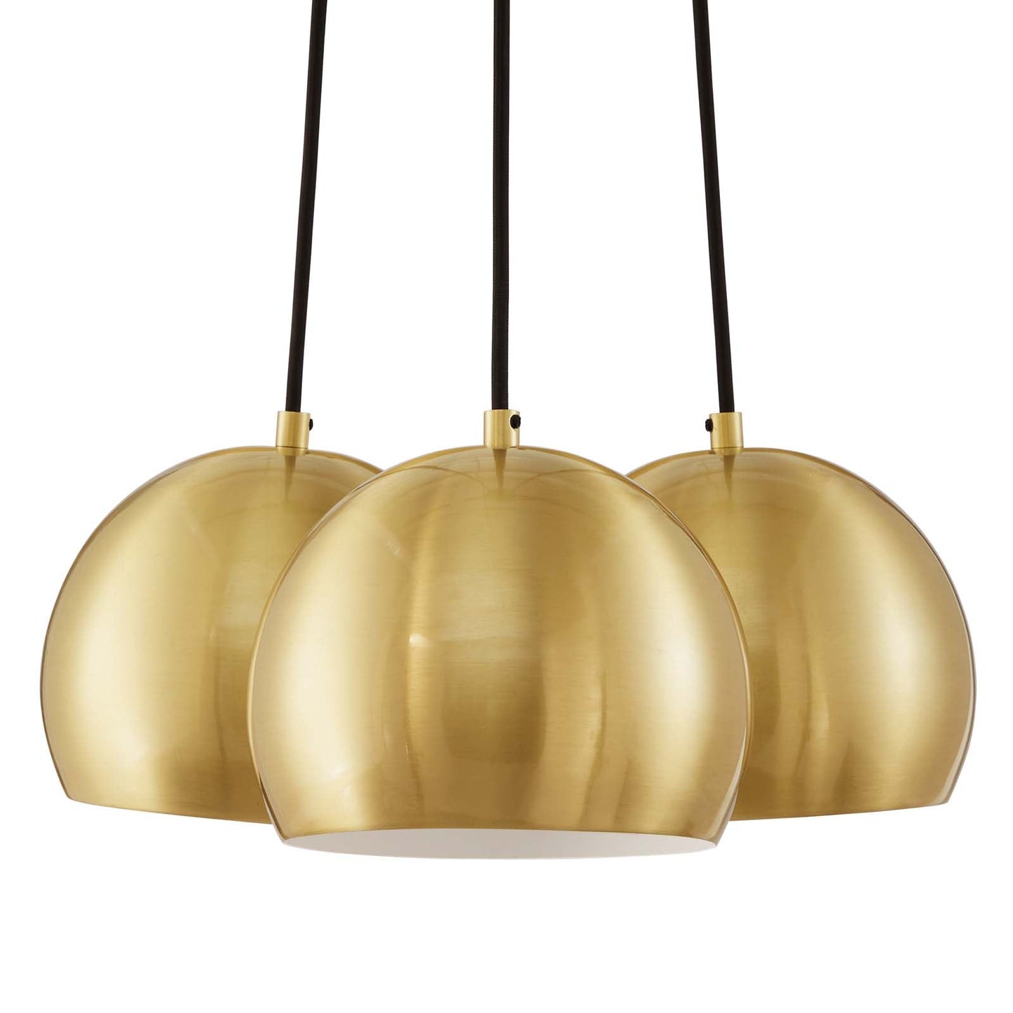 Chalice 3-Light Metal Pendant Satin Brass EEI-5614-SBR