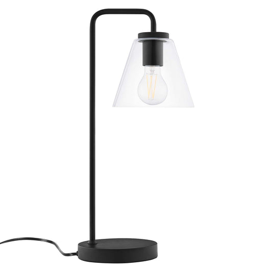 Element Glass Table Lamp Black EEI-5619-BLK