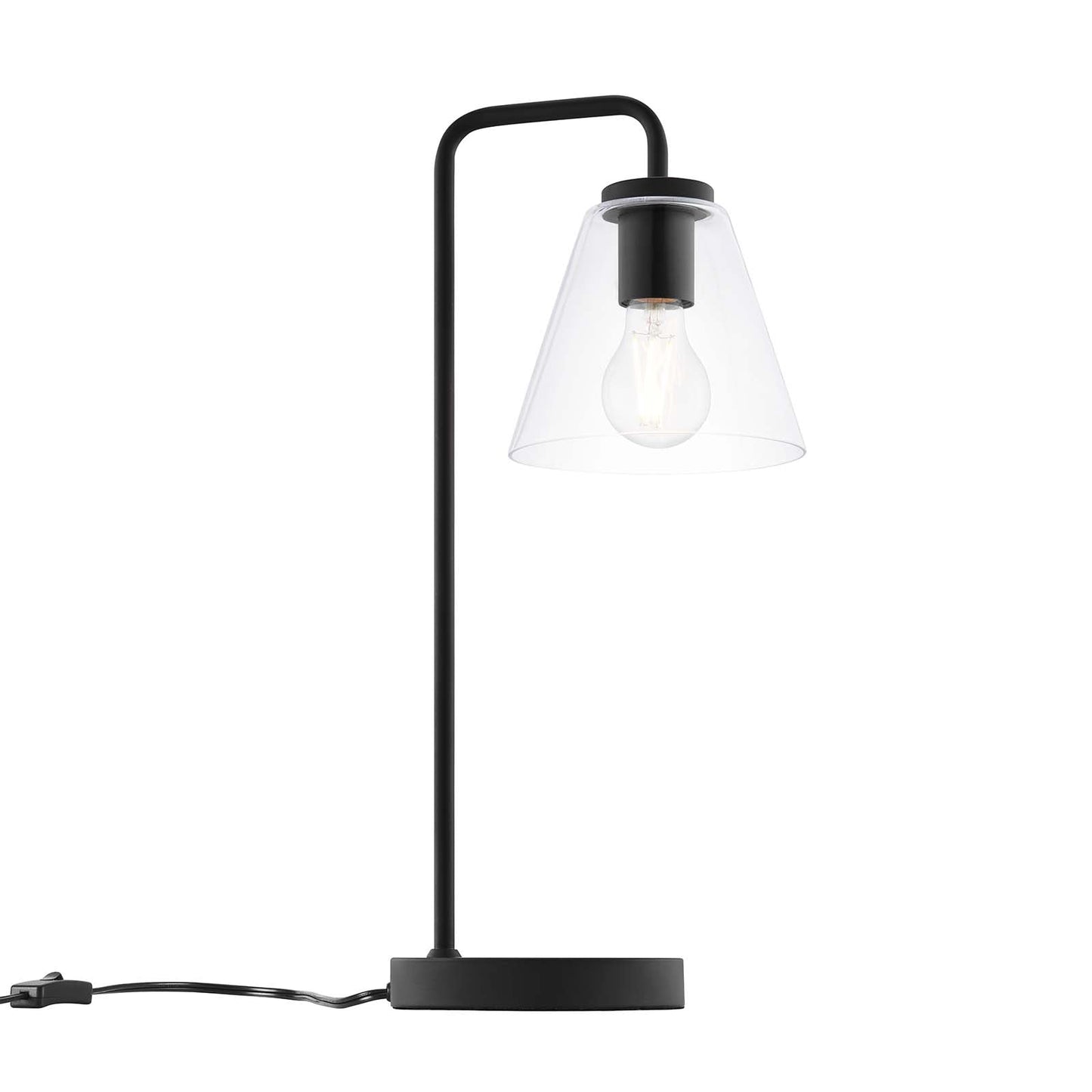 Element Glass Table Lamp Black EEI-5619-BLK