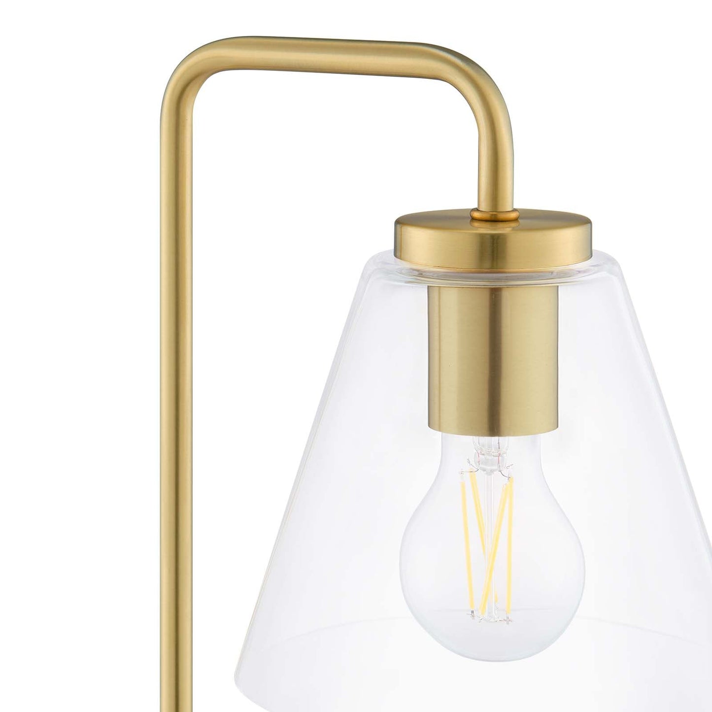 Element Glass Table Lamp Satin Brass EEI-5619-SBR