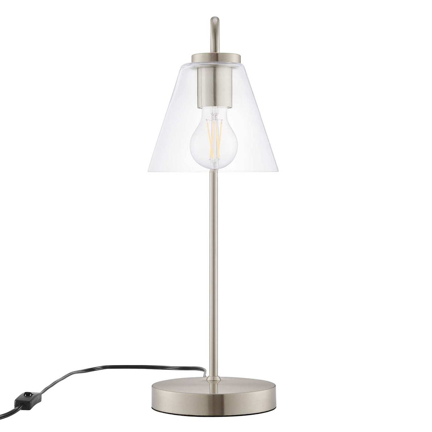 Element Glass Table Lamp Satin Nickel EEI-5619-SNL