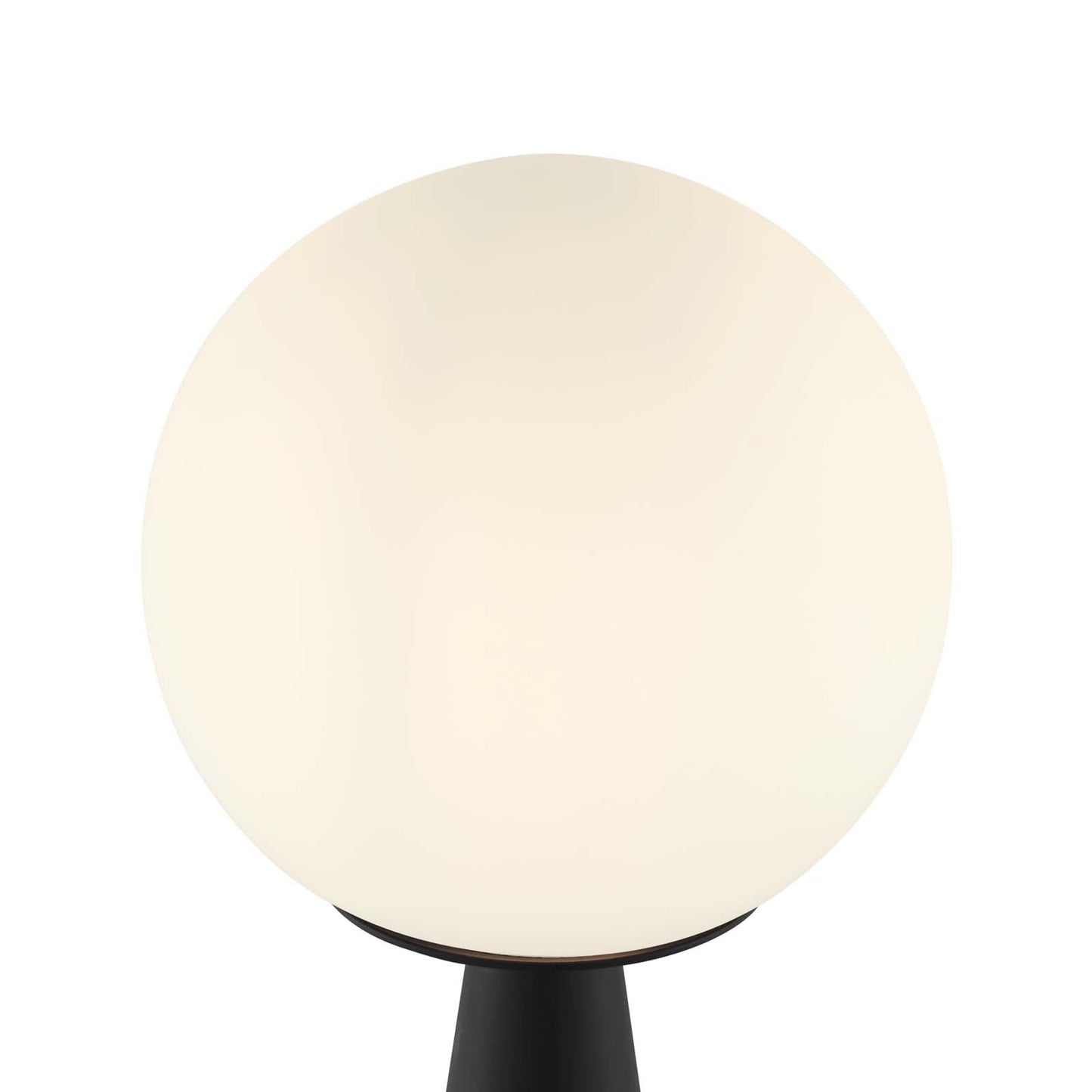 Apex Glass Globe Glass Table Lamp White Black EEI-5621-WHI-BLK