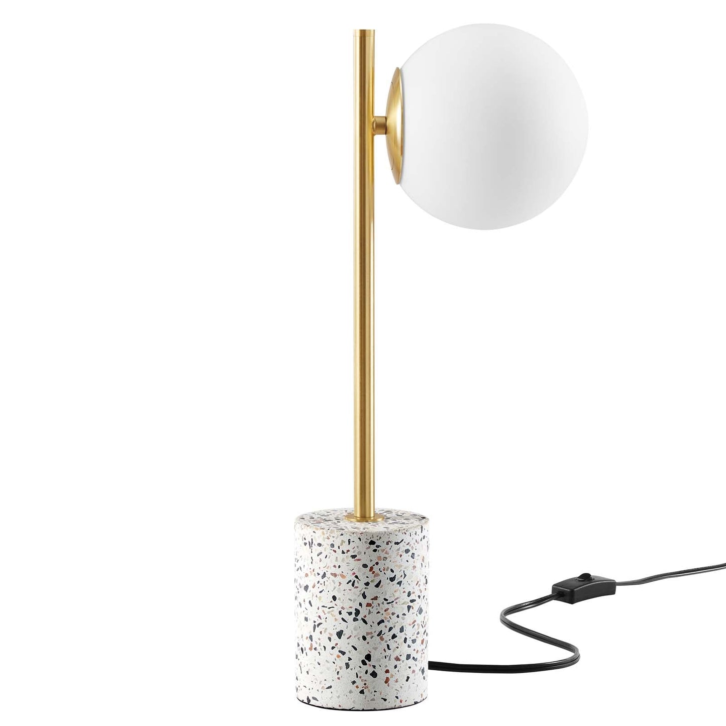 Logic Terrazzo Table Lamp White EEI-5627-WHI