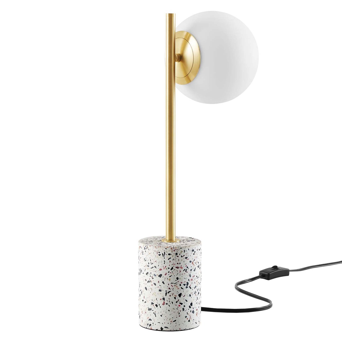 Logic Terrazzo Table Lamp White EEI-5627-WHI