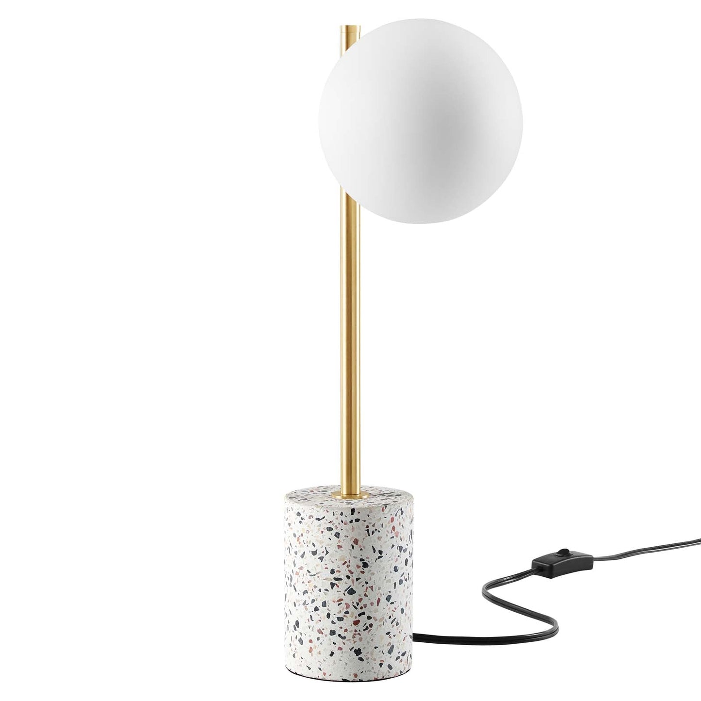 Logic Terrazzo Table Lamp White EEI-5627-WHI