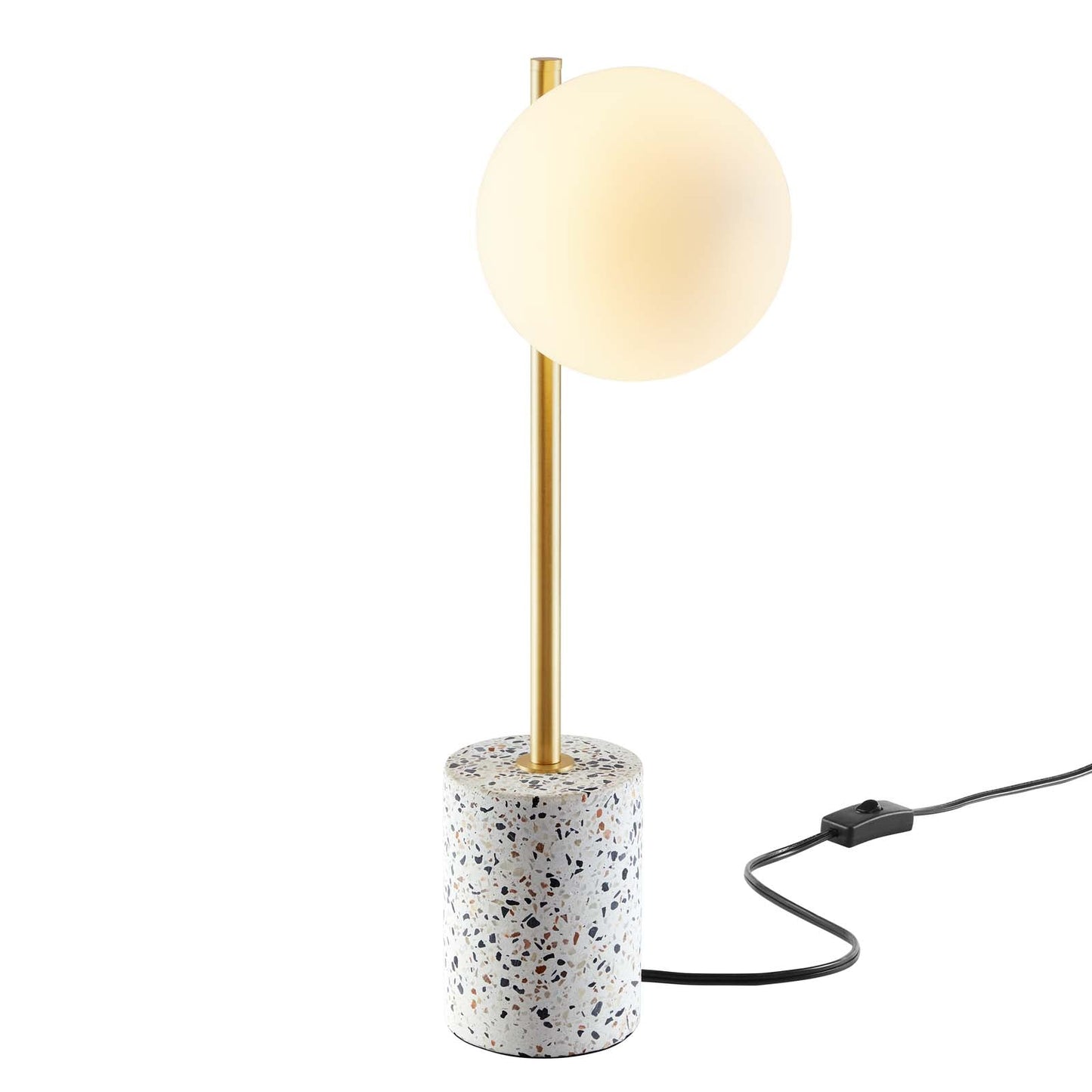 Logic Terrazzo Table Lamp White EEI-5627-WHI