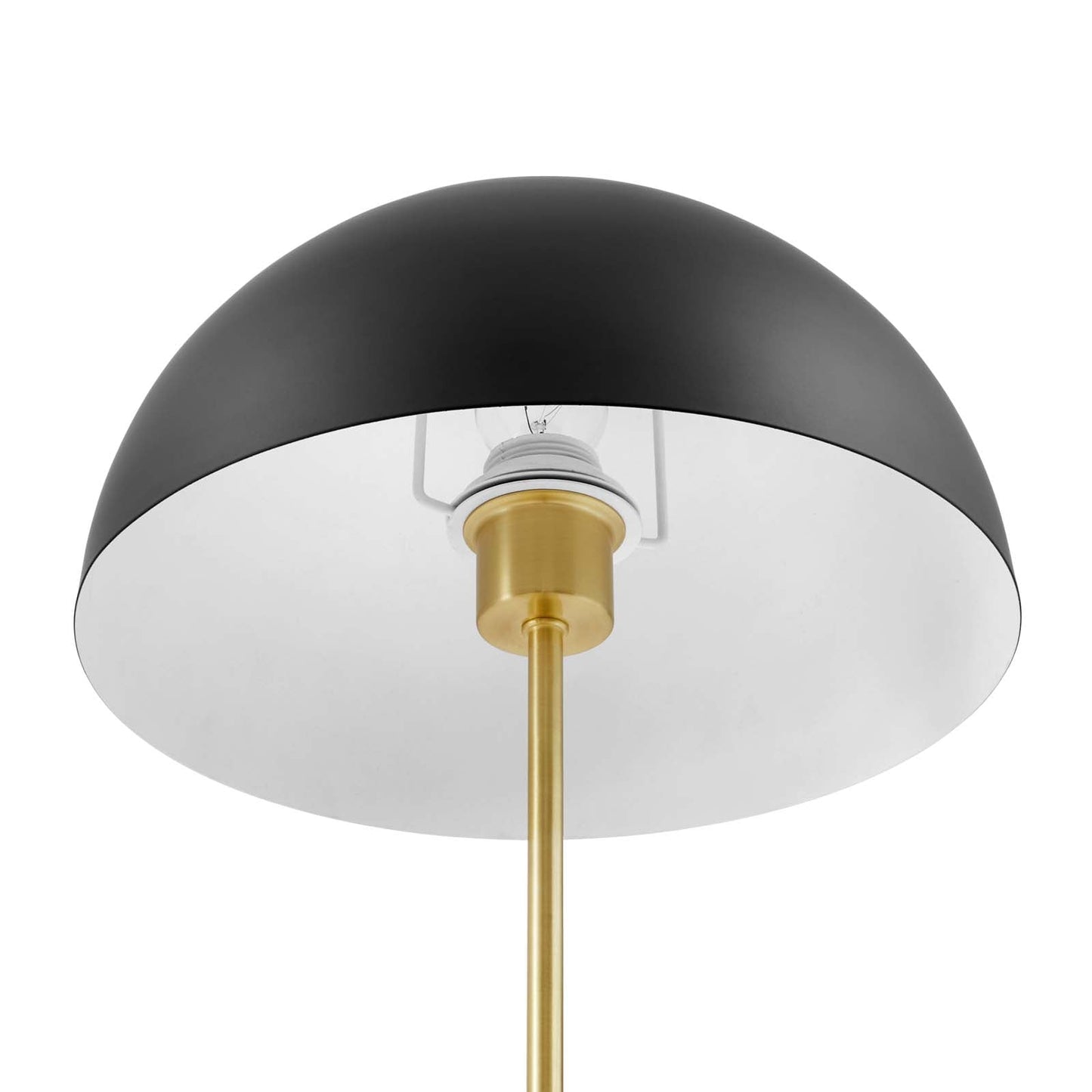 Ideal Metal Table Lamp Black Satin Brass EEI-5629-BLK-SBR