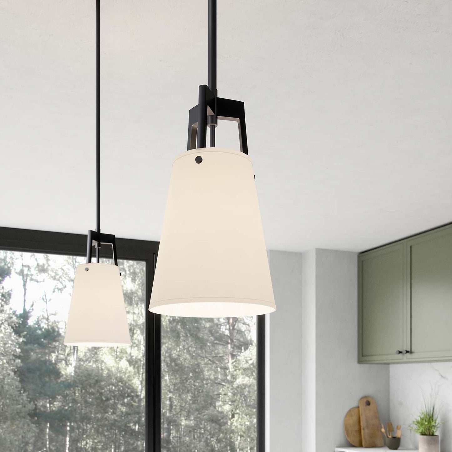 Aspire Pendant Light White Bronze EEI-5639-WHI-BRZ