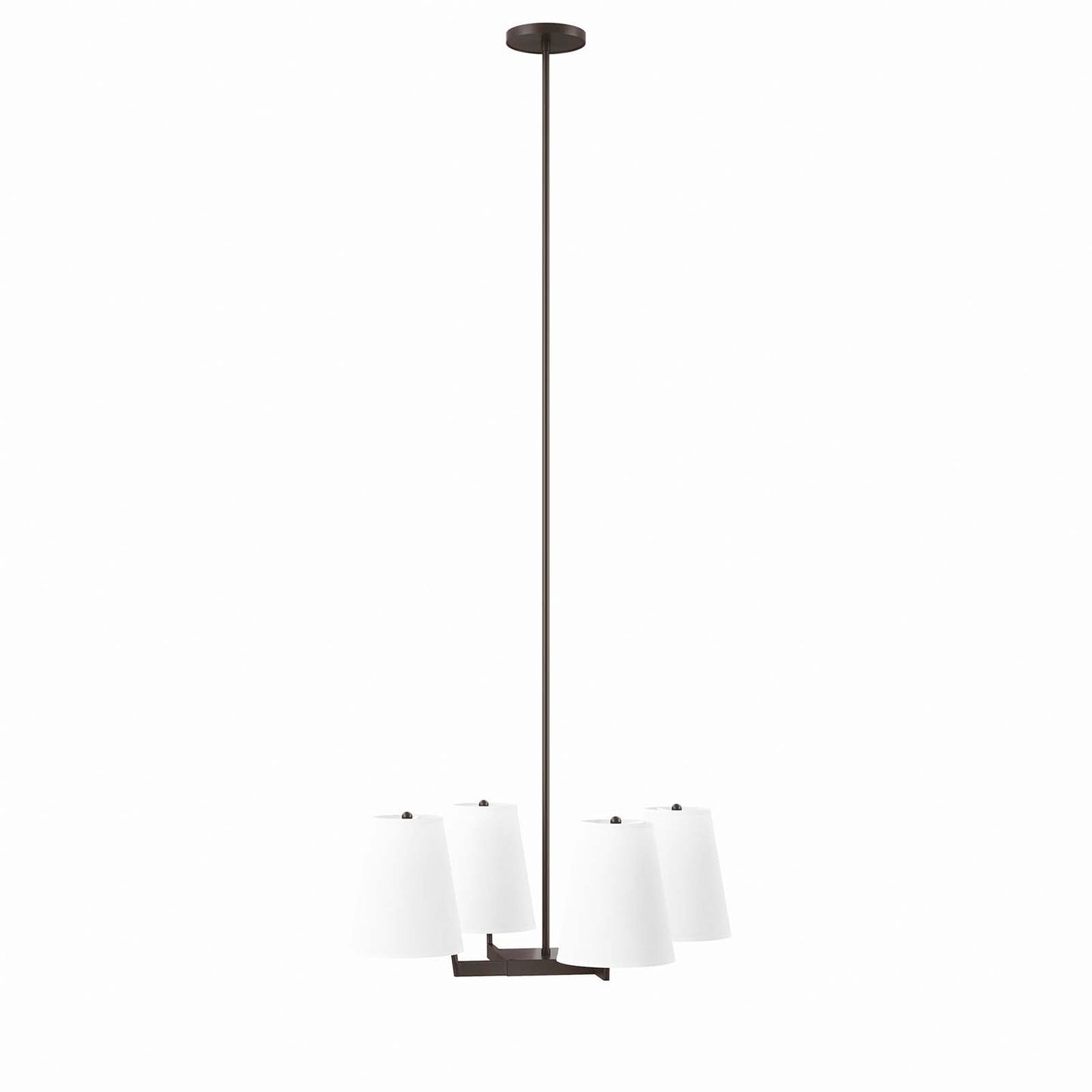 Mercer 4-Light Pendant Light White Bronze EEI-5640-WHI-BRZ