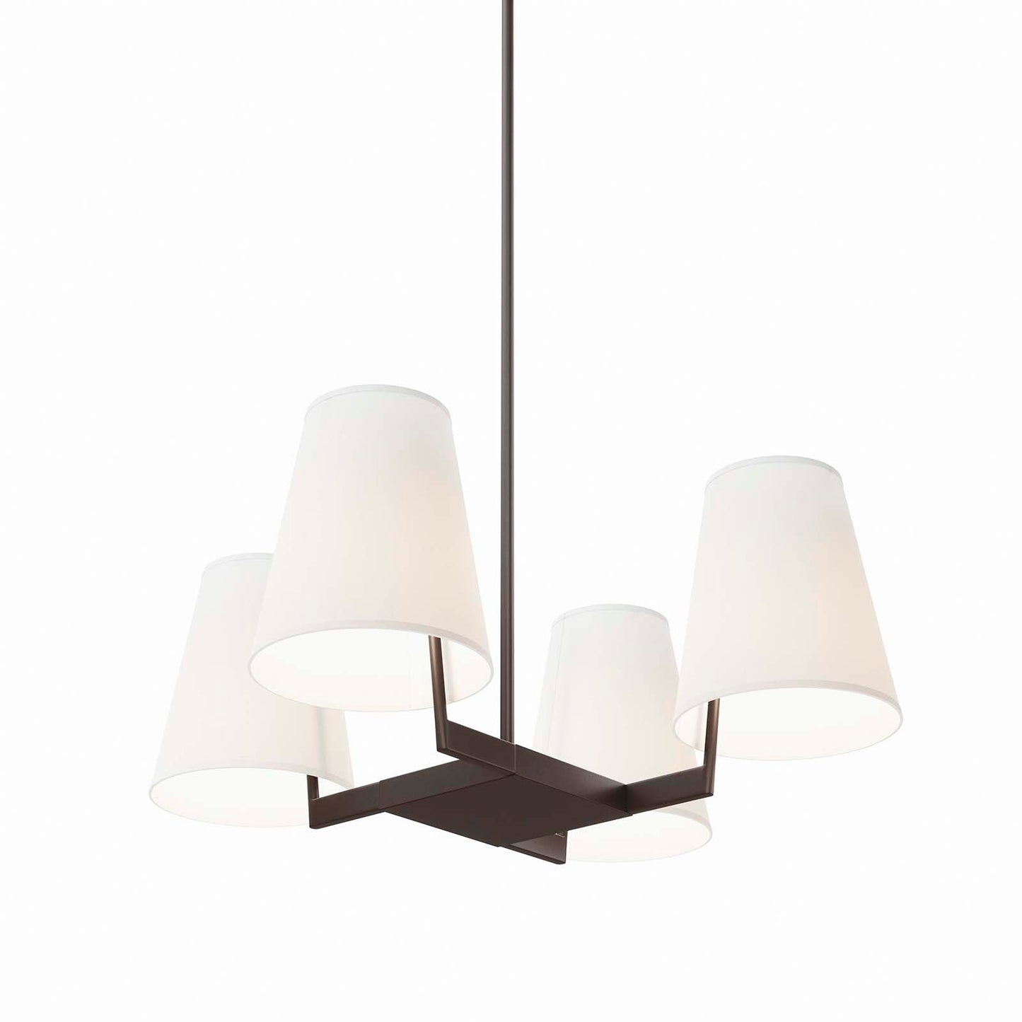 Mercer 4-Light Pendant Light White Bronze EEI-5640-WHI-BRZ