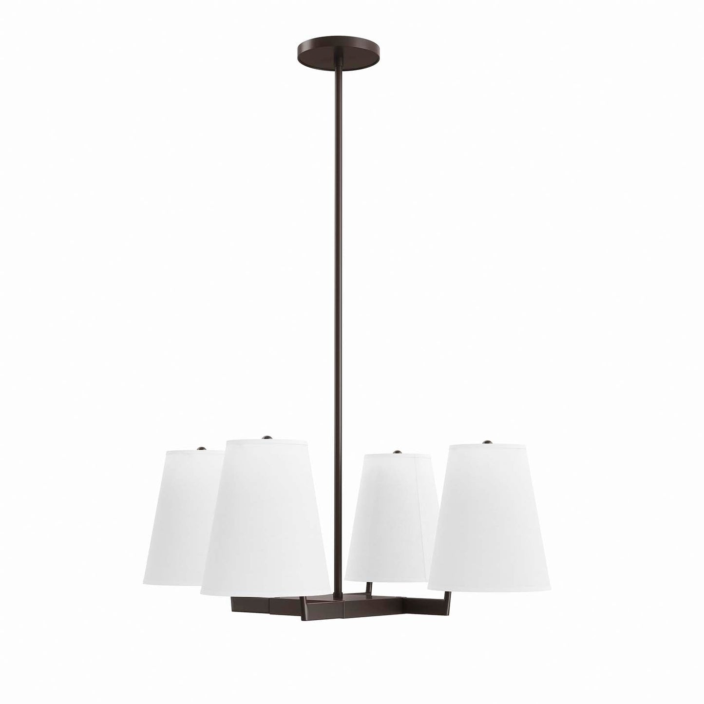 Mercer 4-Light Pendant Light White Bronze EEI-5640-WHI-BRZ