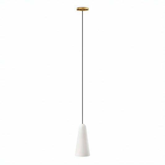 Beacon 1-Light Pendant Light Opal Satin Brass EEI-5644-OPA-SBR