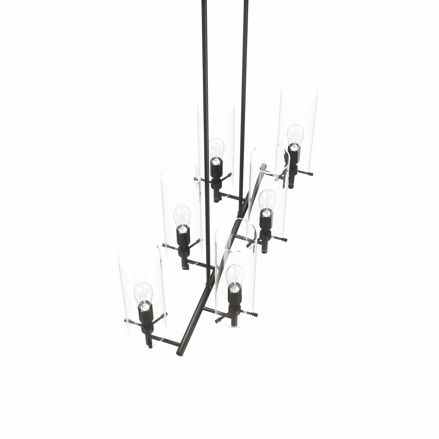 Skylark 6-Light Chandelier Clear Black EEI-5651-CLR-BLK