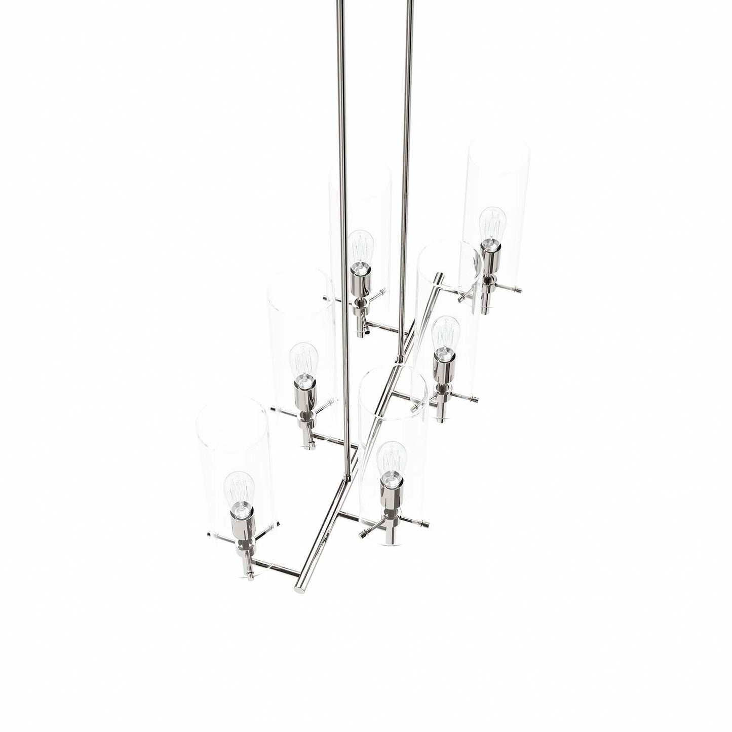 Skylark 6-Light Chandelier Clear Polished Nickel EEI-5651-CLR-PON