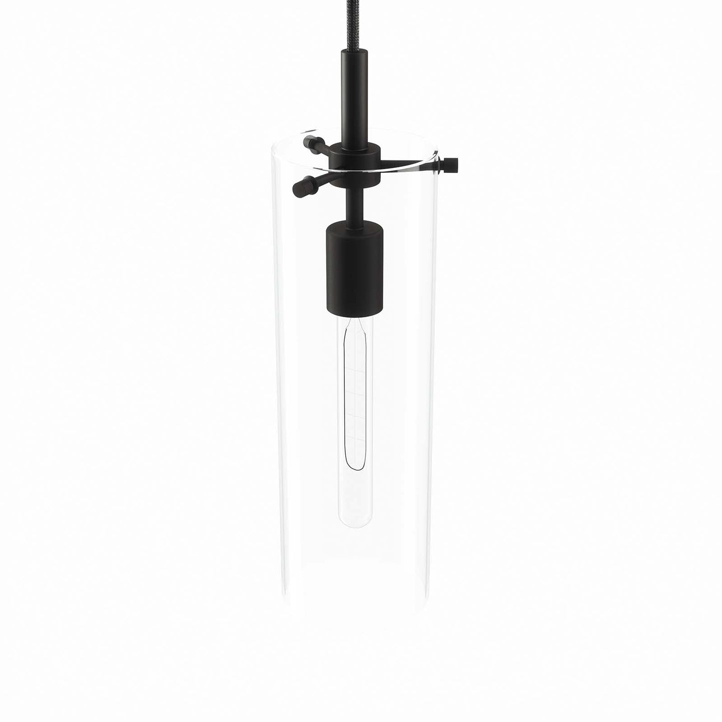 Skylark Pendant Light Clear Black EEI-5652-CLR-BLK