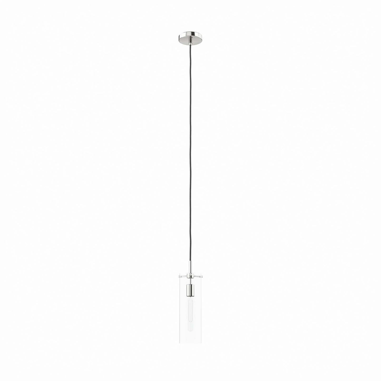 Skylark Pendant Light Clear Polished Nickel EEI-5652-CLR-PON