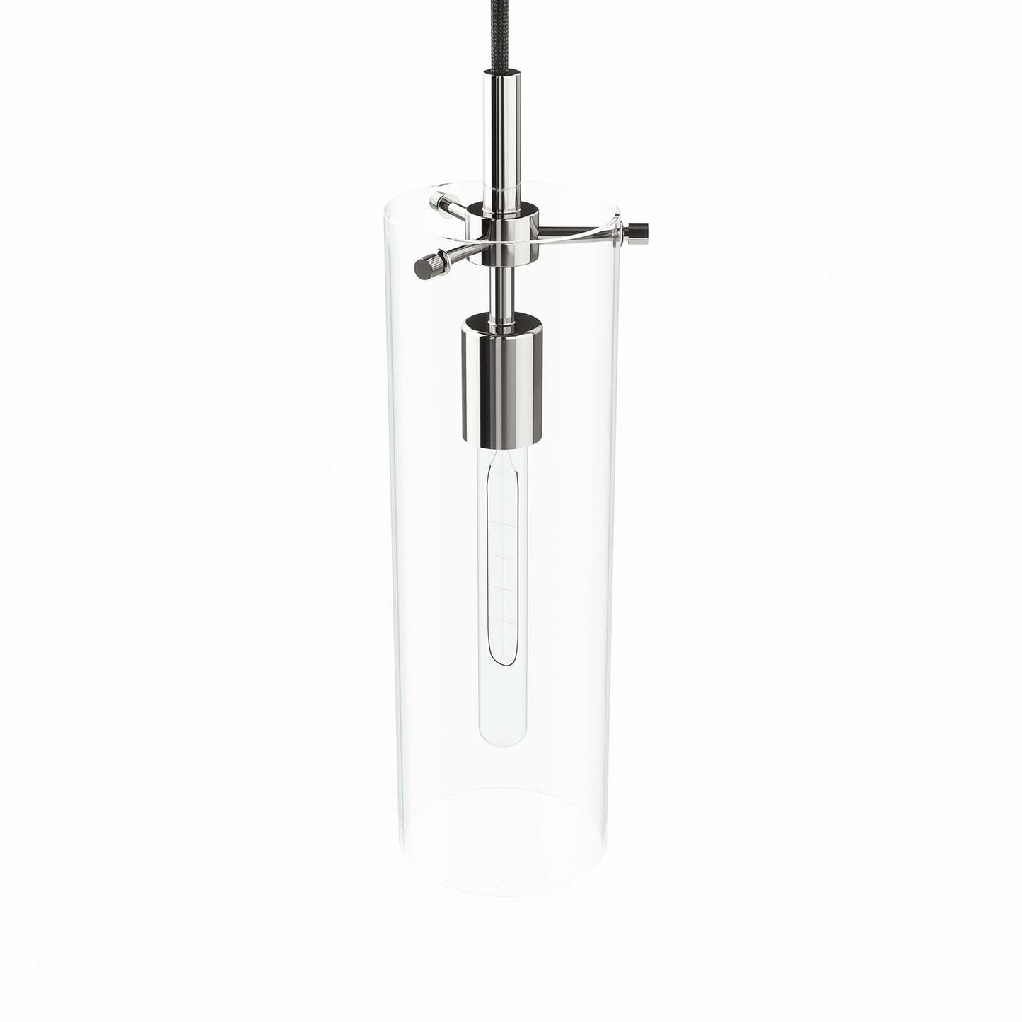 Skylark Pendant Light Clear Polished Nickel EEI-5652-CLR-PON