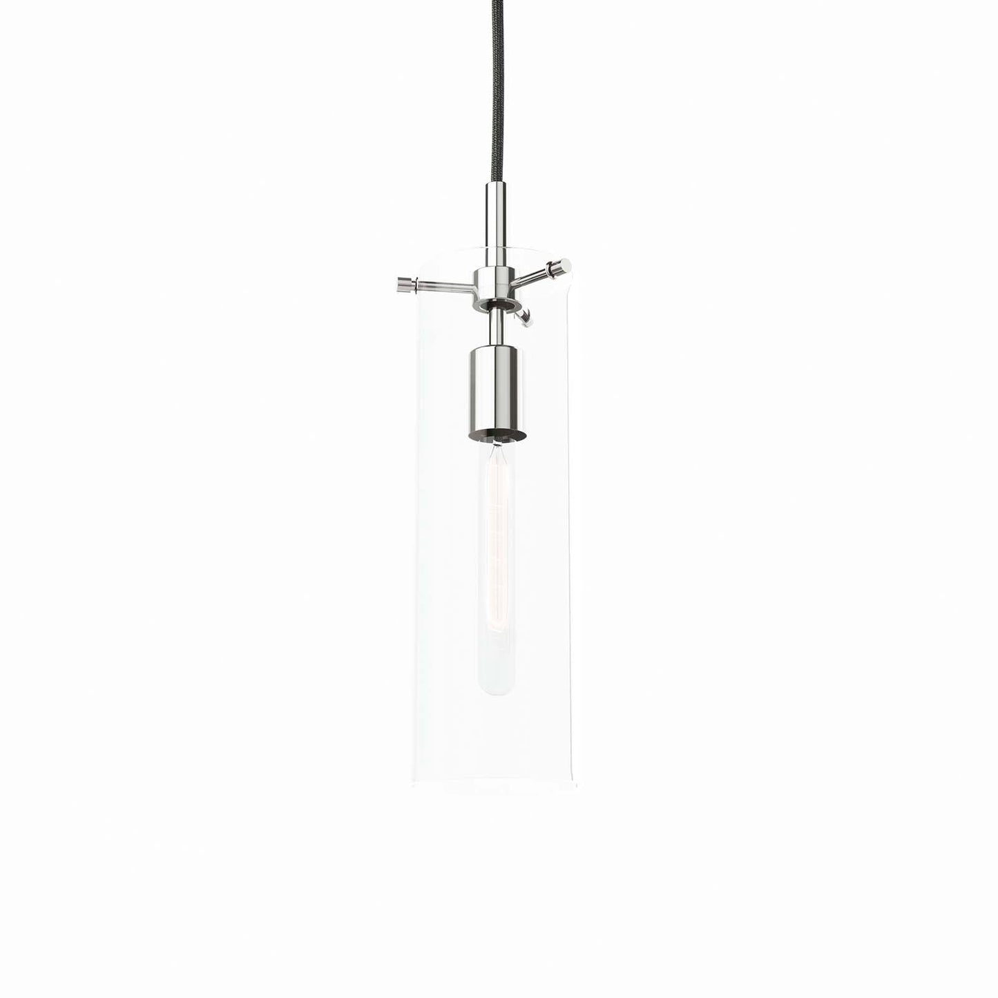 Skylark Pendant Light Clear Polished Nickel EEI-5652-CLR-PON