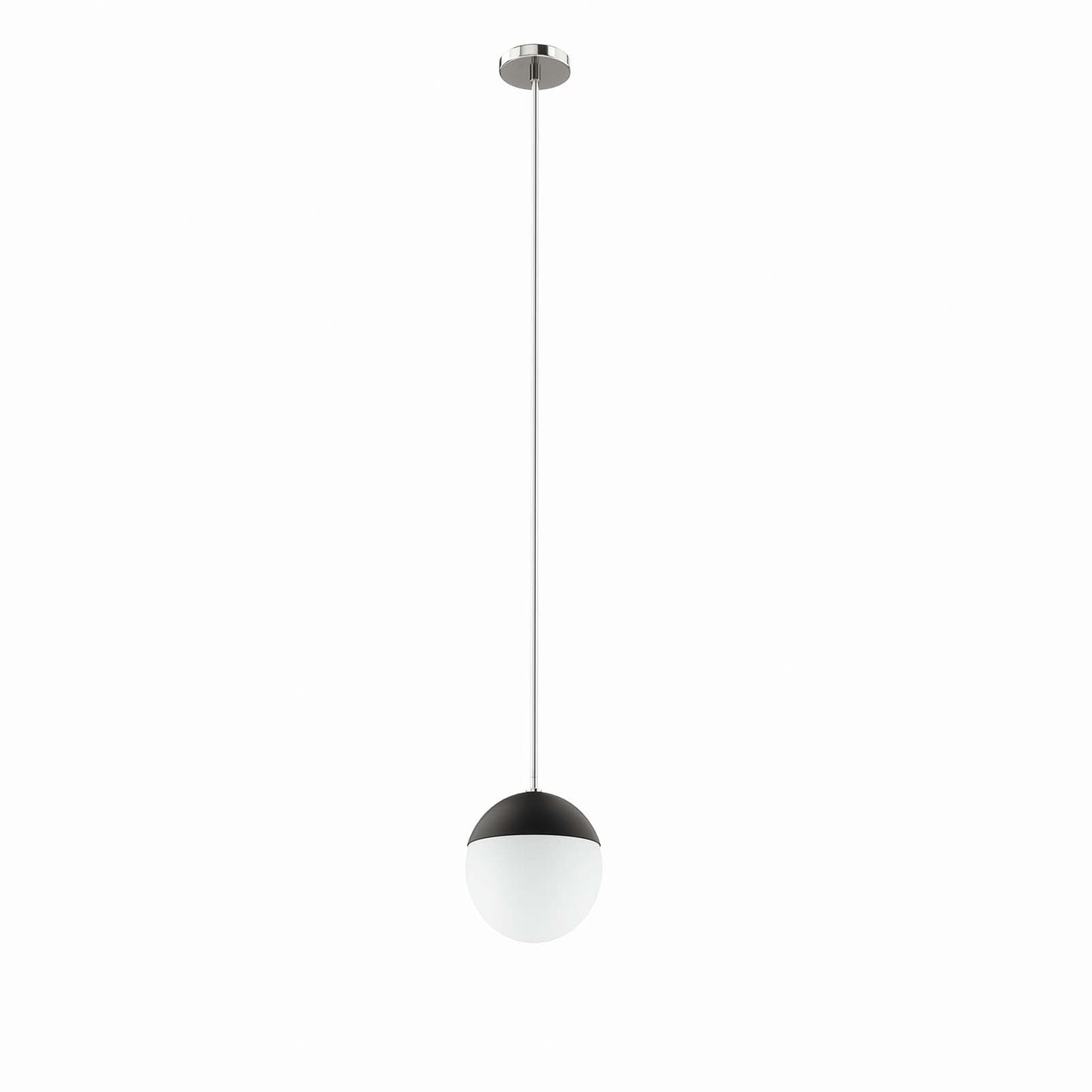 Stellar 1-Light Pendant Light Opal Polished Nickel EEI-5653-OPA-PON