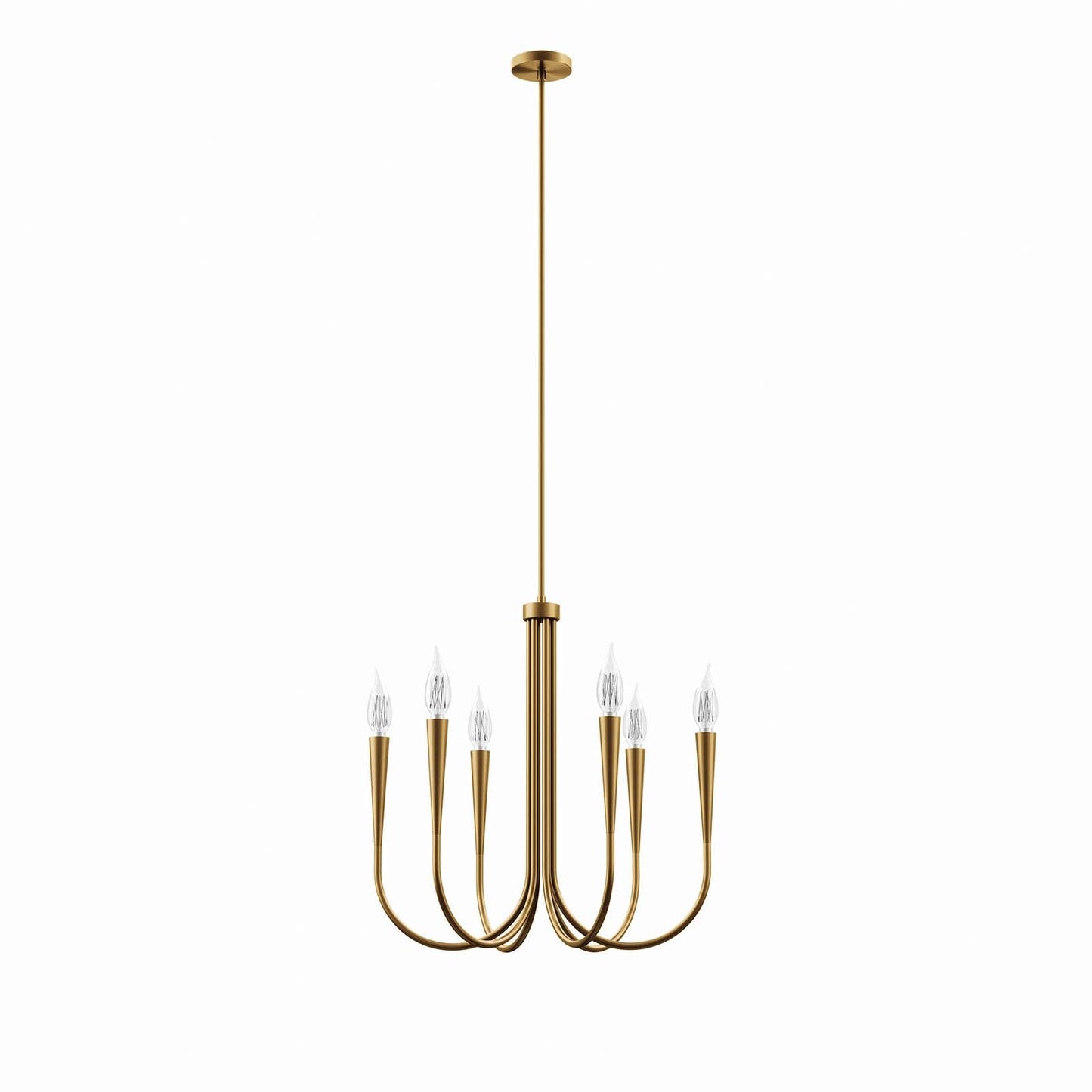 Penrose 6-Light Chandelier Satin Brass EEI-5661-SBR