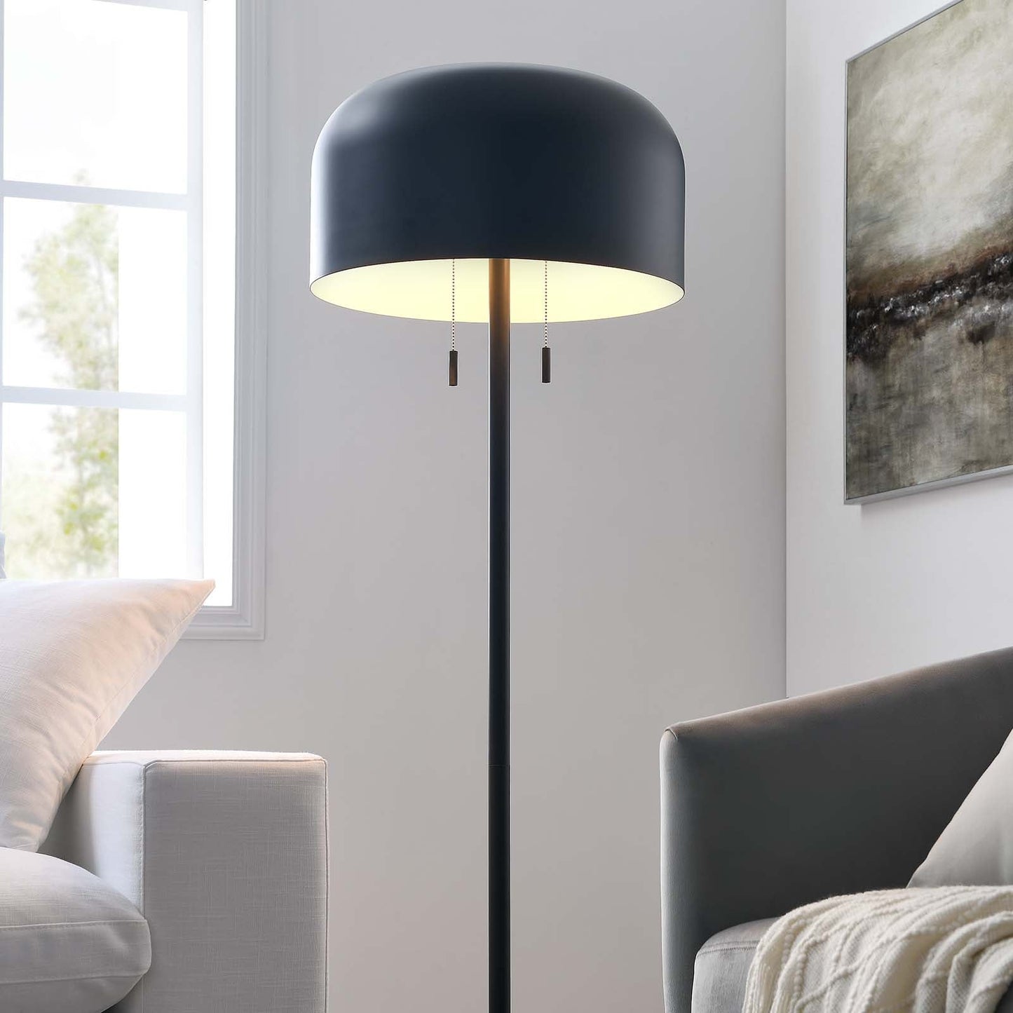 Avenue Floor Lamp Black EEI-5663-BLK