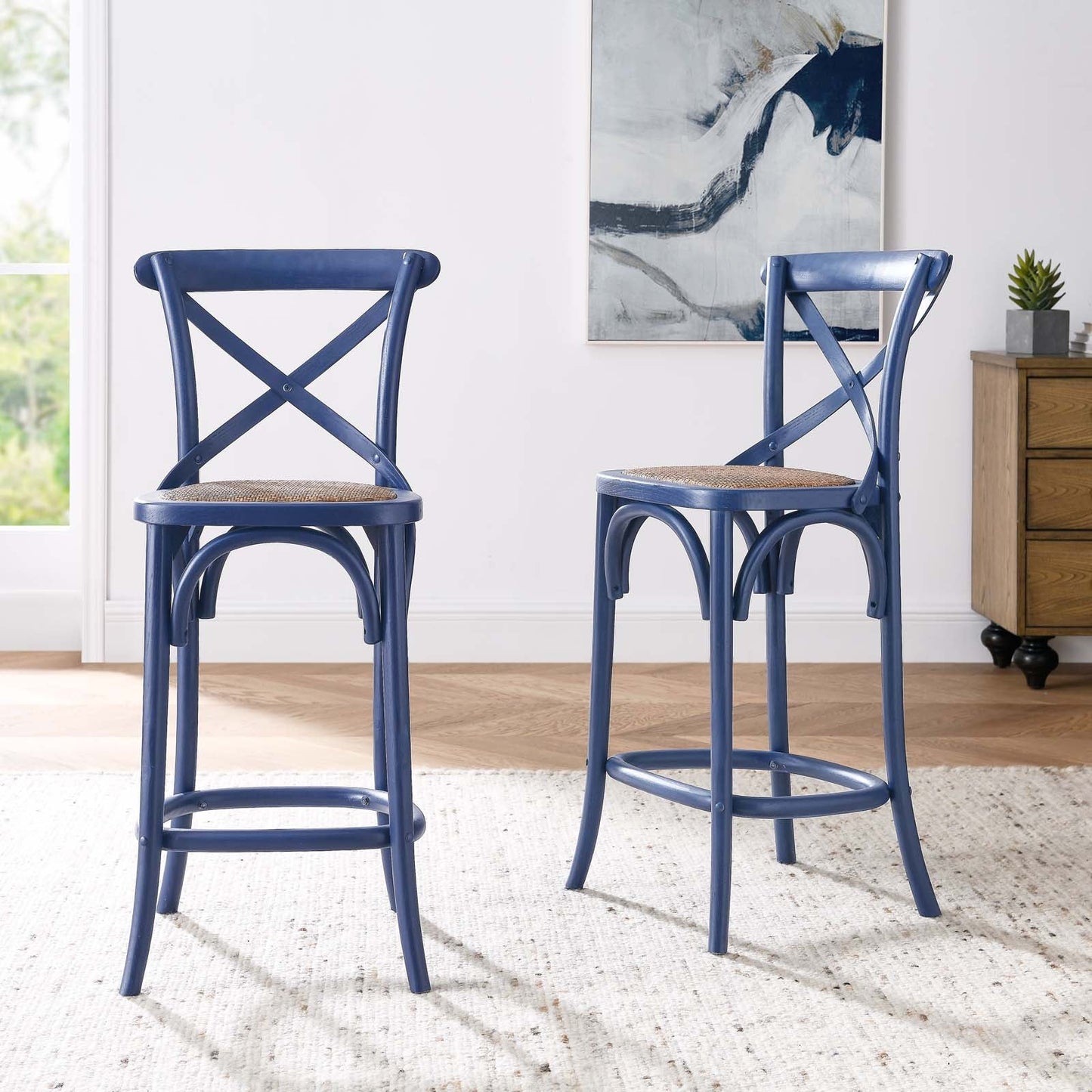 Gear Counter Stool Midnight Blue EEI-5667-MID