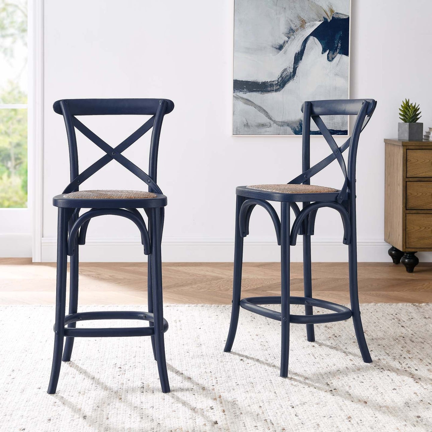 Gear Counter Stool Midnight Blue EEI-5667-MID