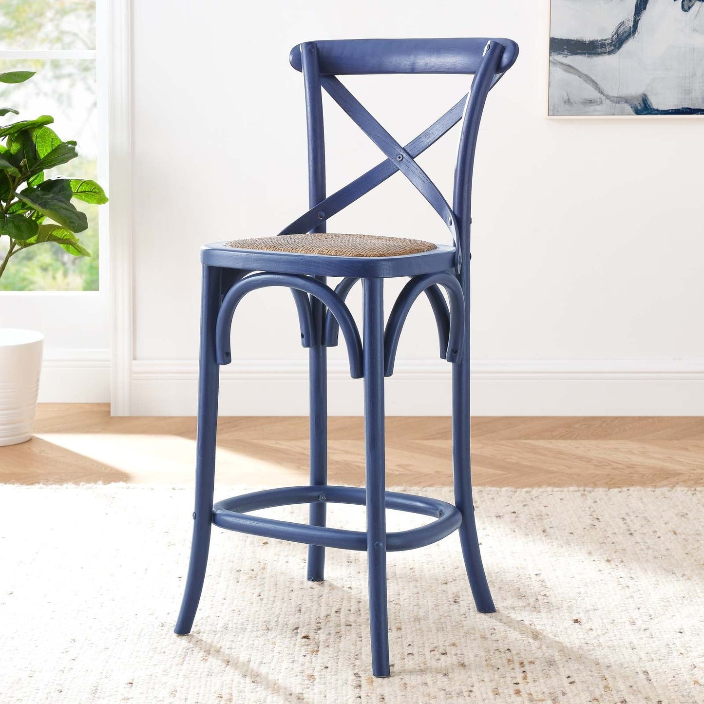 Gear Counter Stool Midnight Blue EEI-5667-MID