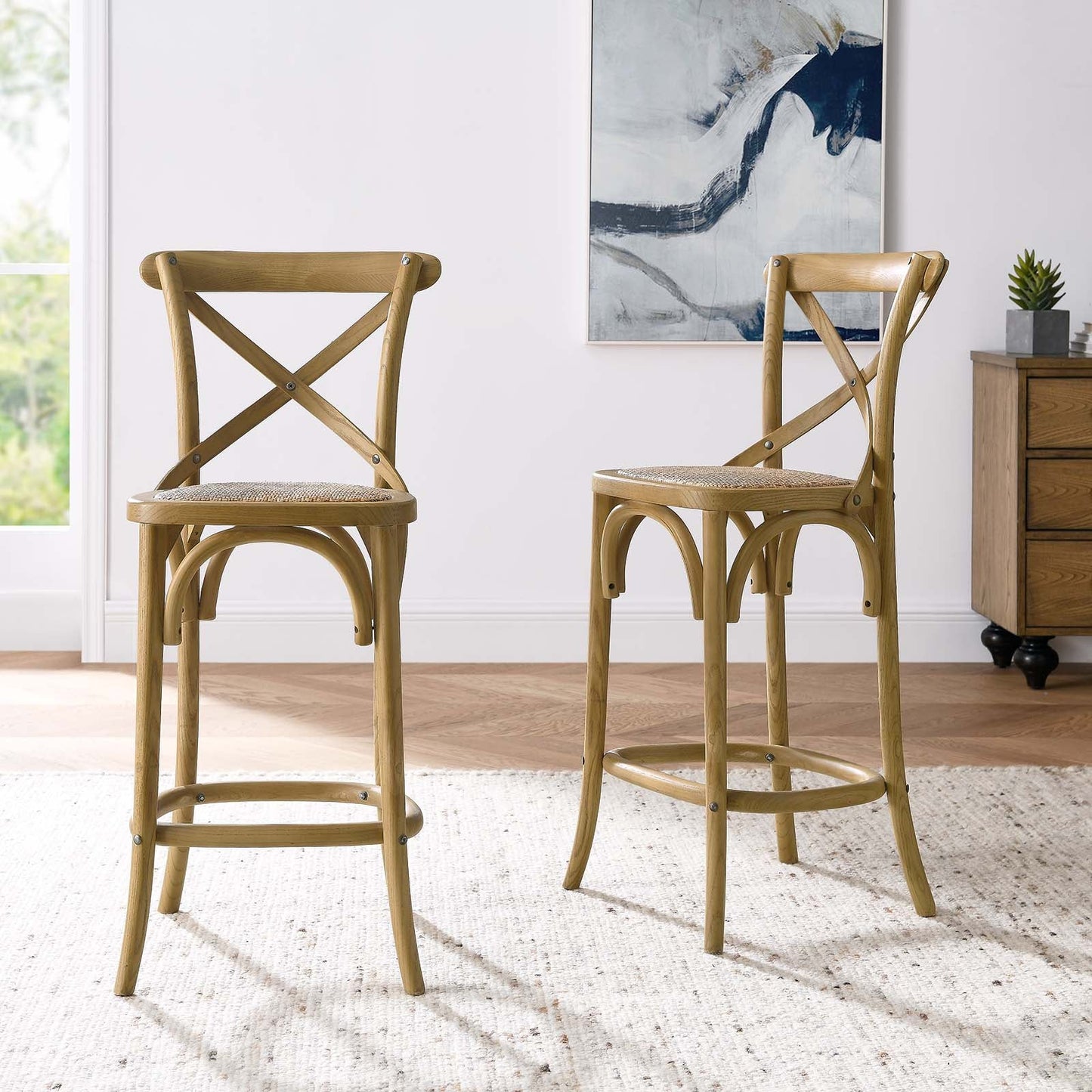 Gear Counter Stool Natural EEI-5667-NAT