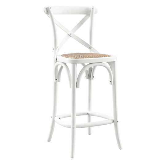 Gear Counter Stool White EEI-5667-WHI