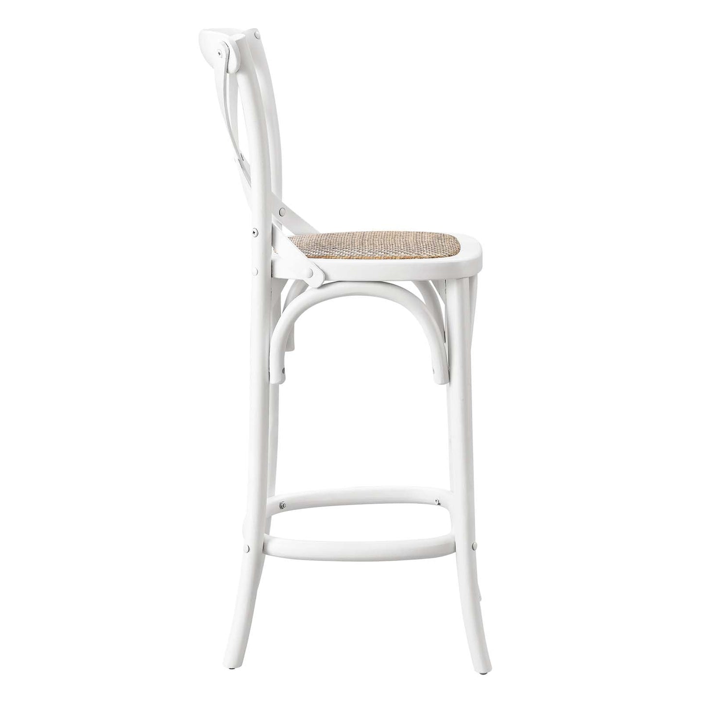 Gear Counter Stool White EEI-5667-WHI