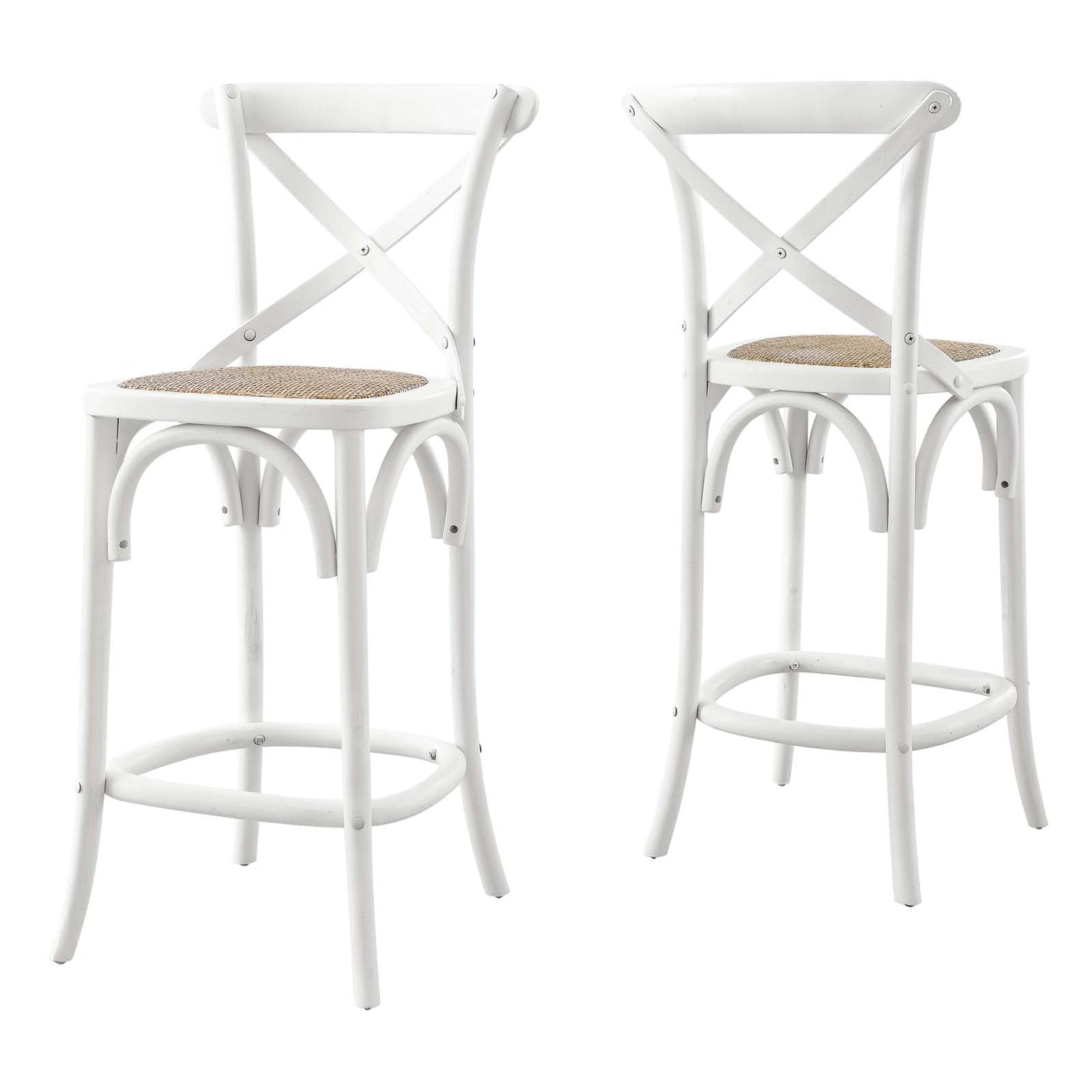 Gear Counter Stool White EEI-5667-WHI