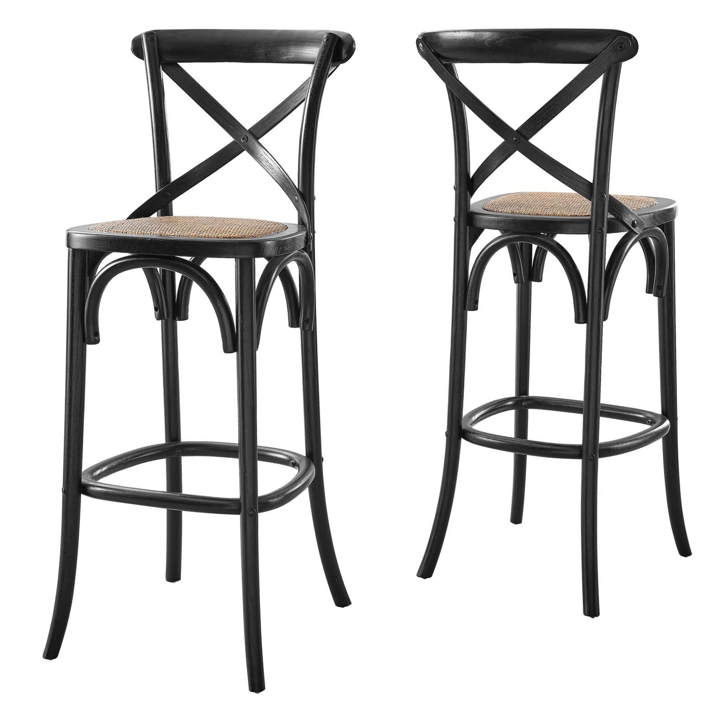 Gear Bar Stool Black EEI-5668-BLK