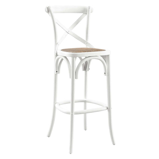 Gear Bar Stool White EEI-5668-WHI