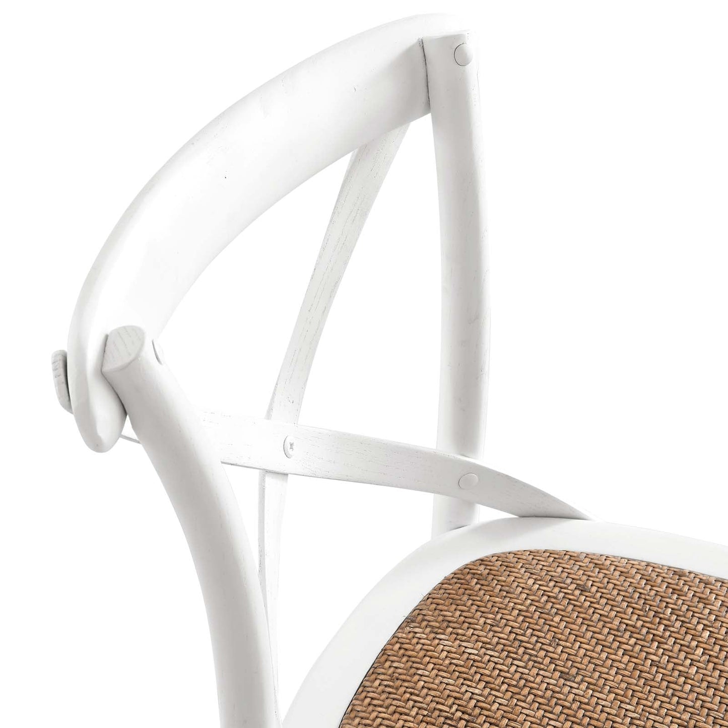 Gear Bar Stool White EEI-5668-WHI