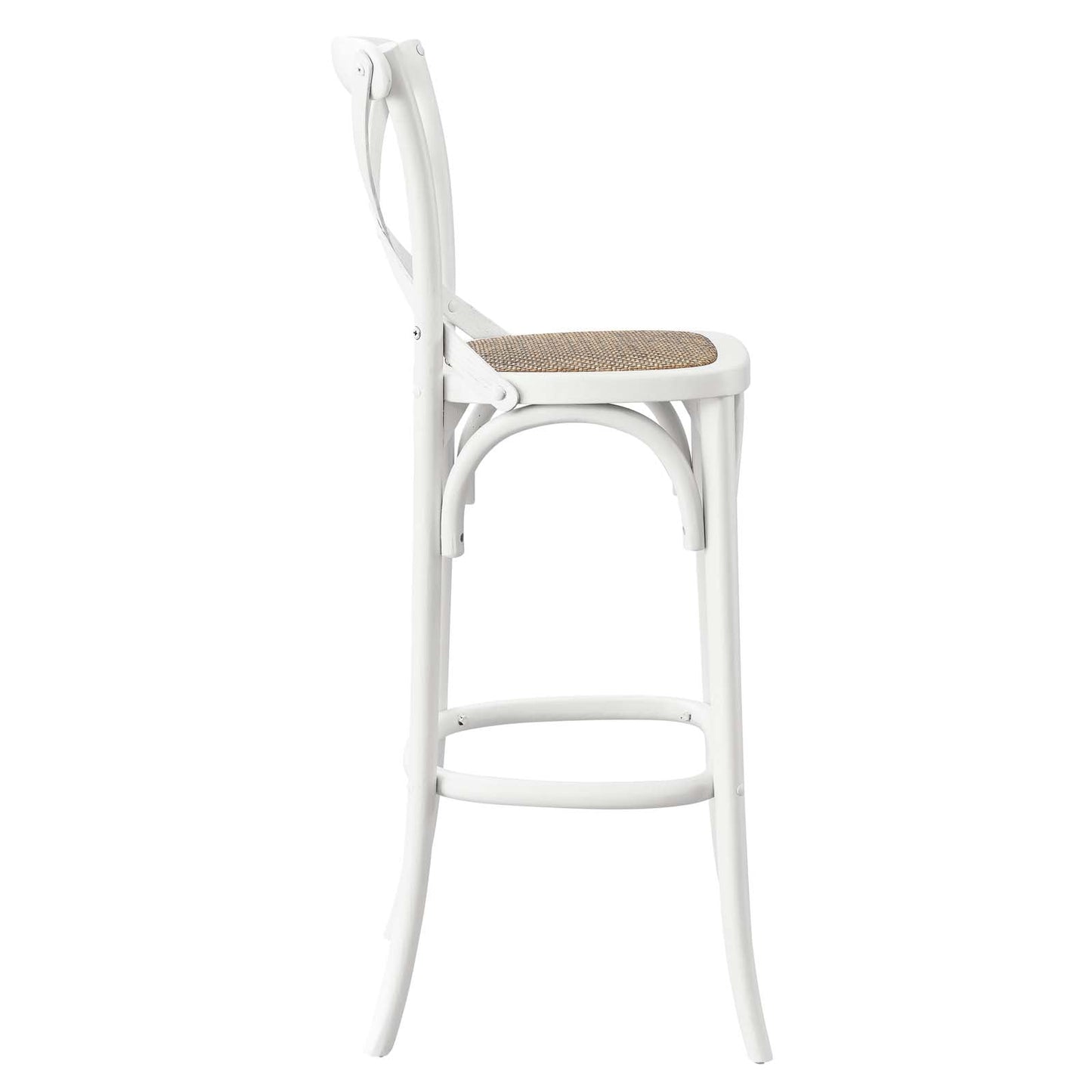 Gear Bar Stool White EEI-5668-WHI