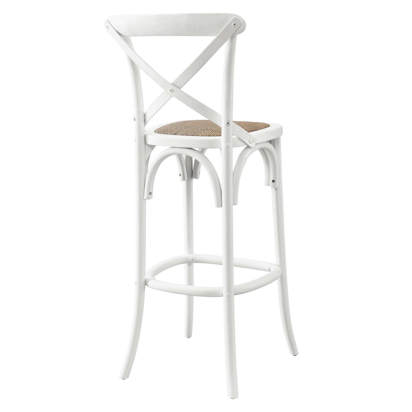 Gear Bar Stool White EEI-5668-WHI