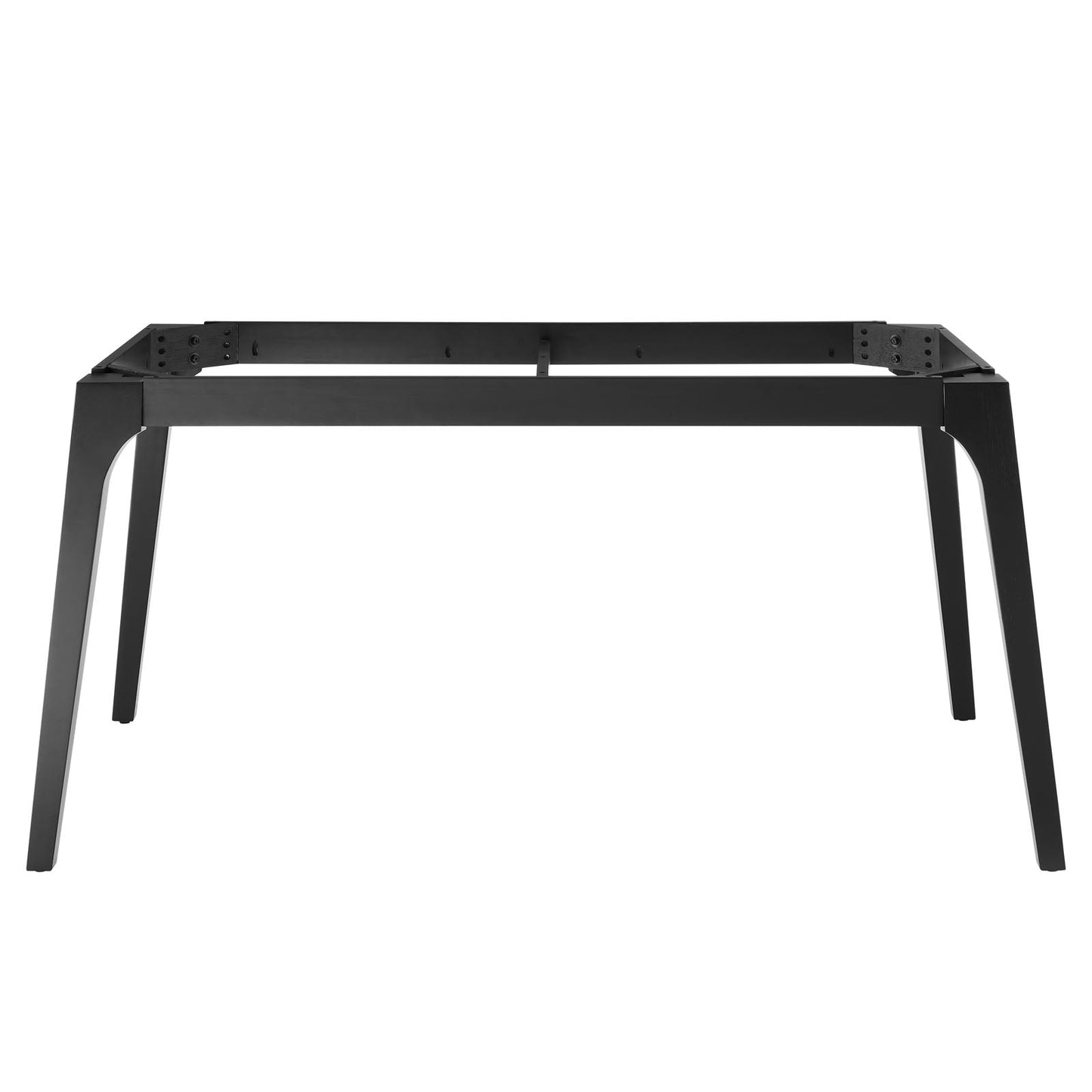 Juxtapose 63" Rectangular Performance Artificial Marble Dining Table Black White EEI-5693-BLK-WHI