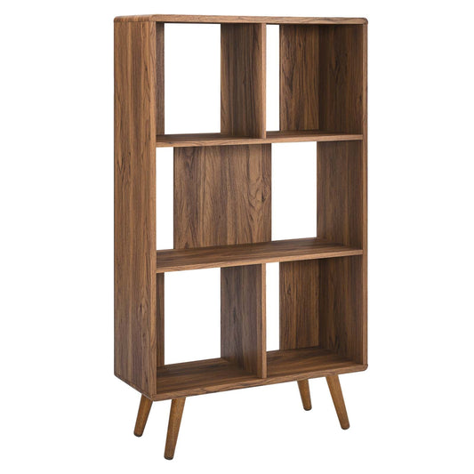 Transmit 31" Wood Bookcase Walnut EEI-5743-WAL