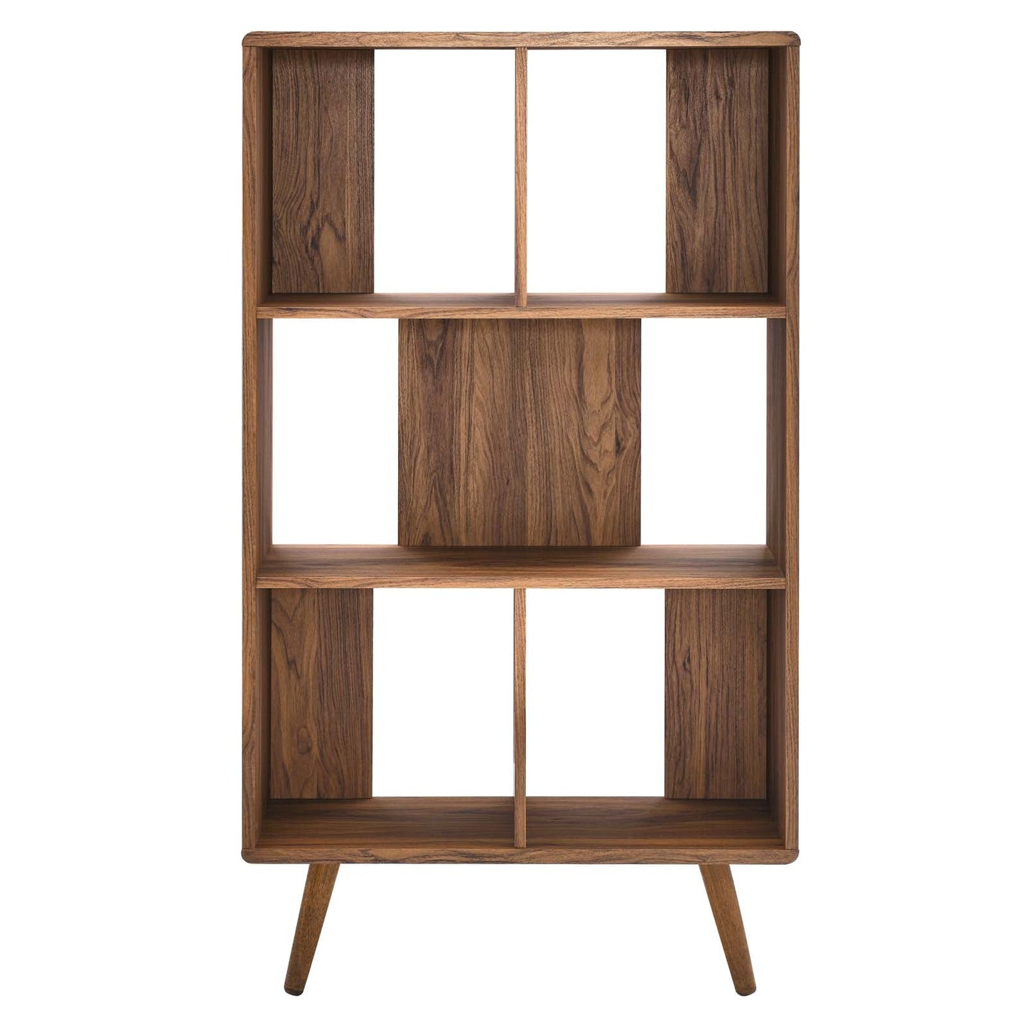 Transmit 31" Wood Bookcase Walnut EEI-5743-WAL