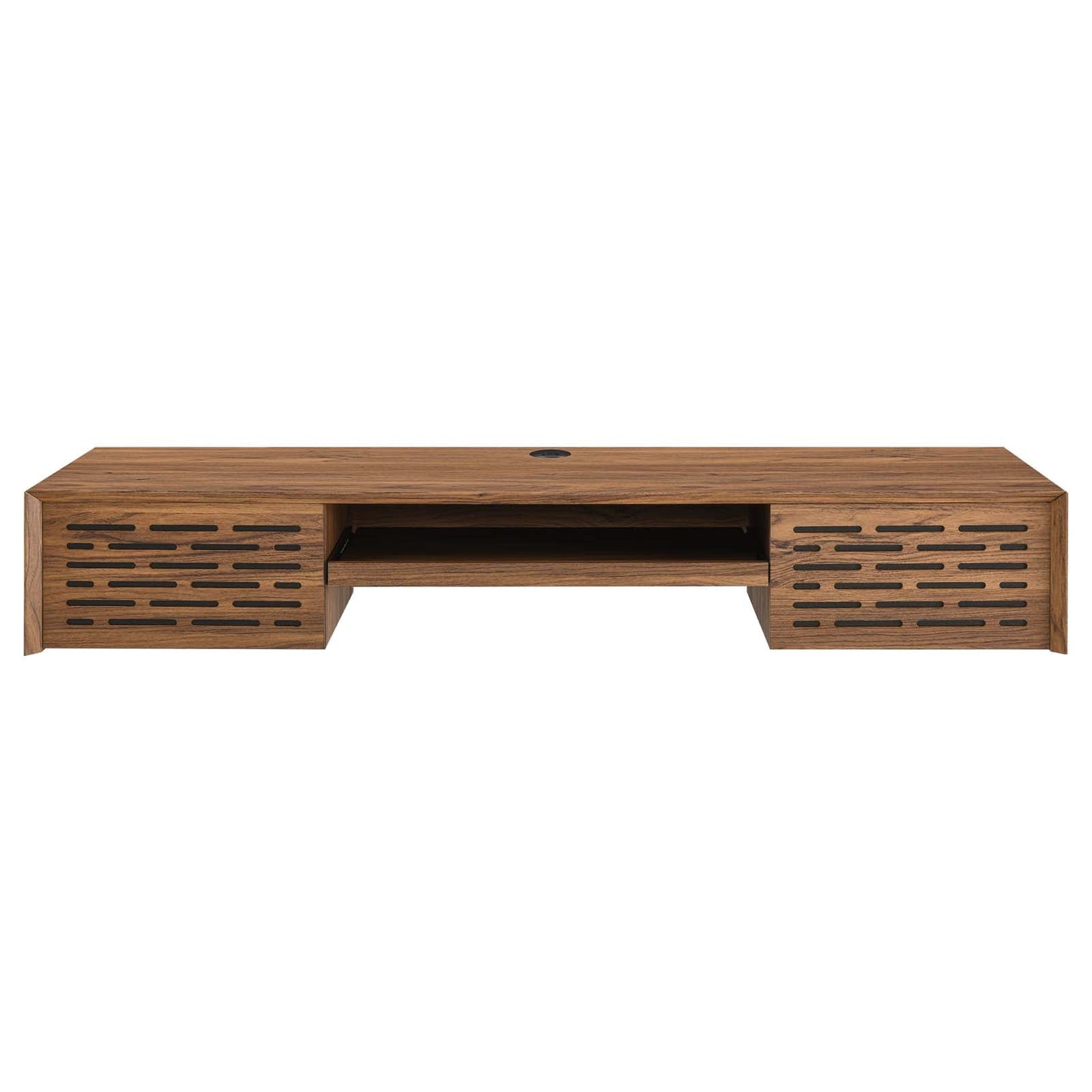 Merit 60" Wall Mount Wood Office Desk Walnut EEI-5744-WAL