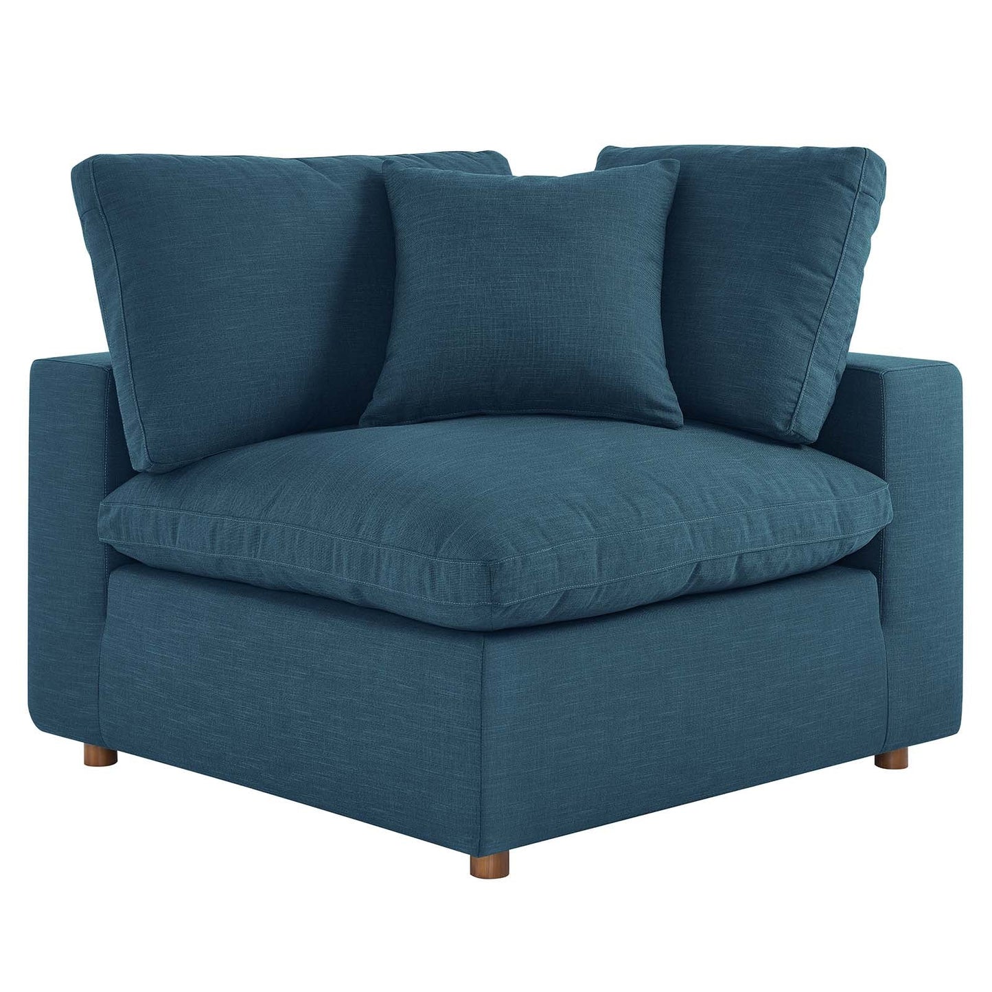 Commix Down Filled Overstuffed 6-Piece Sectional Sofa Azure EEI-5761-AZU