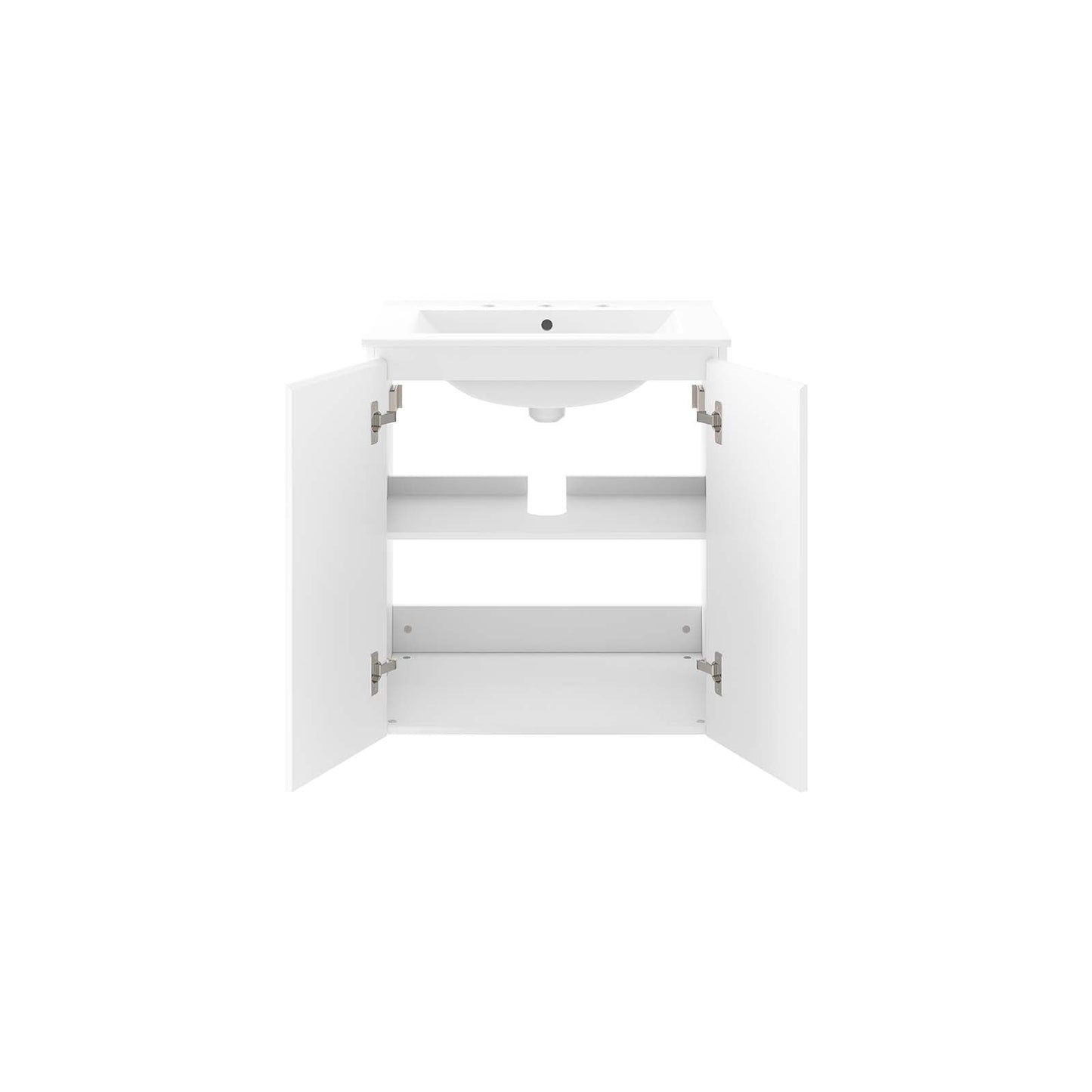 Bryn 24" Wall-Mount Bathroom Vanity White White EEI-5777-WHI-WHI