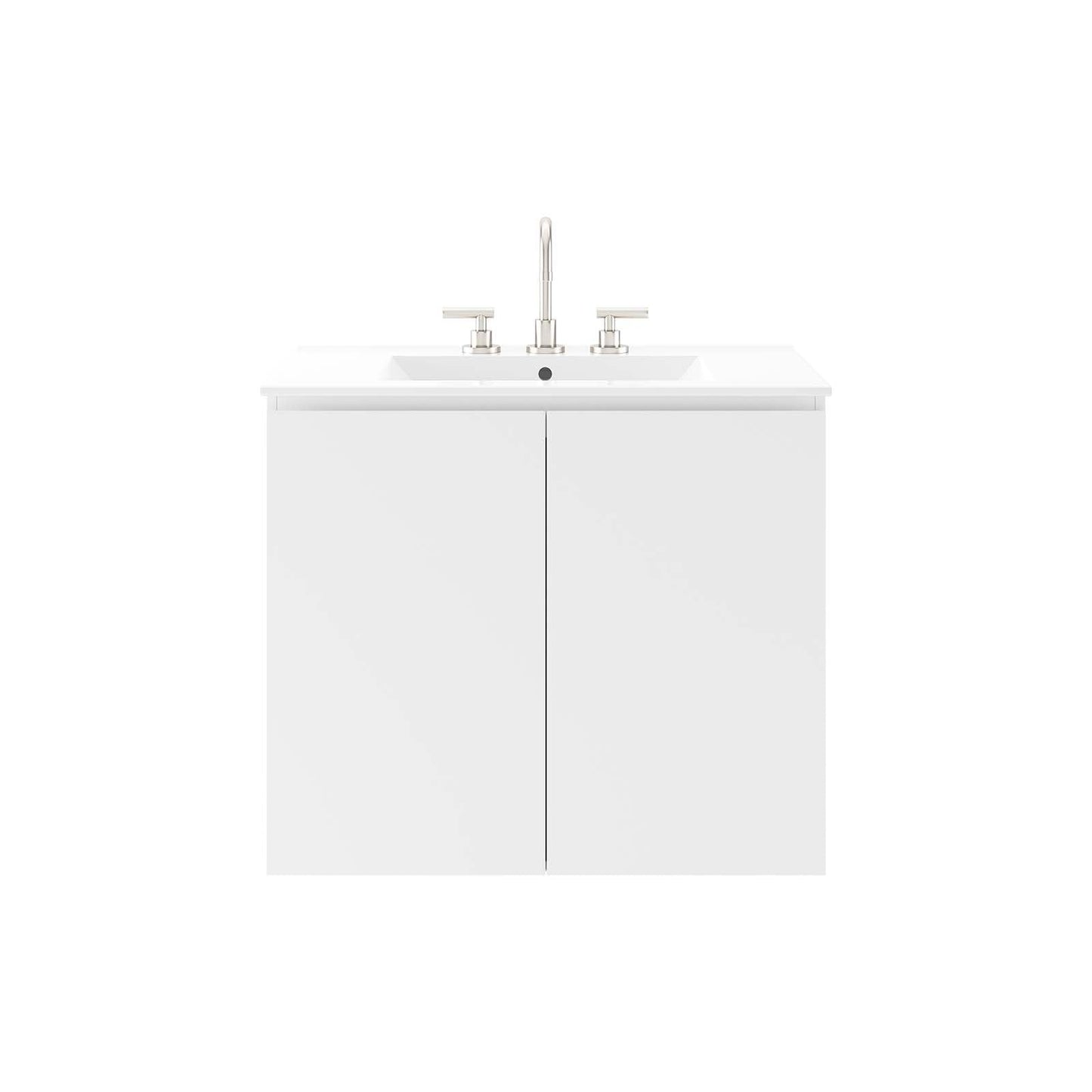 Bryn 30" Wall-Mount Bathroom Vanity White White EEI-5778-WHI-WHI