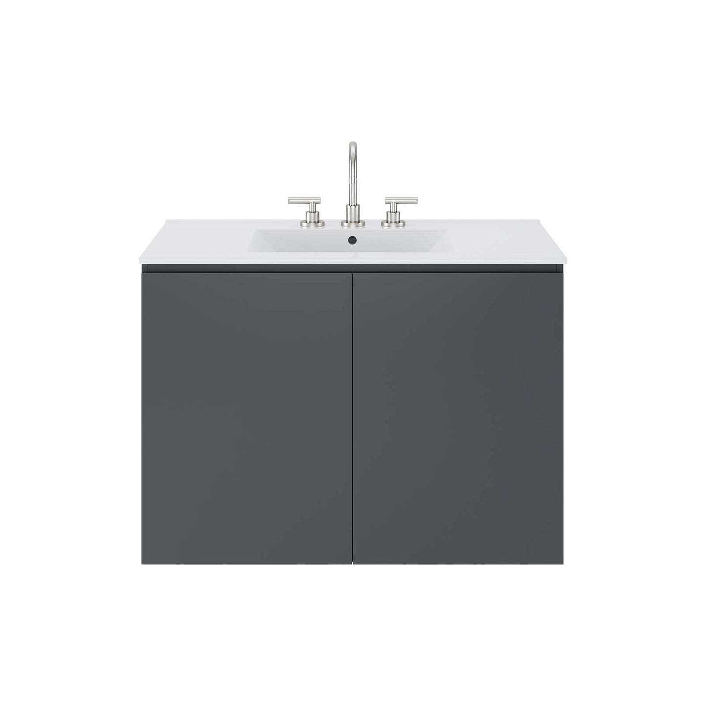 Bryn 36" Wall-Mount Bathroom Vanity Gray White EEI-5779-GRY-WHI