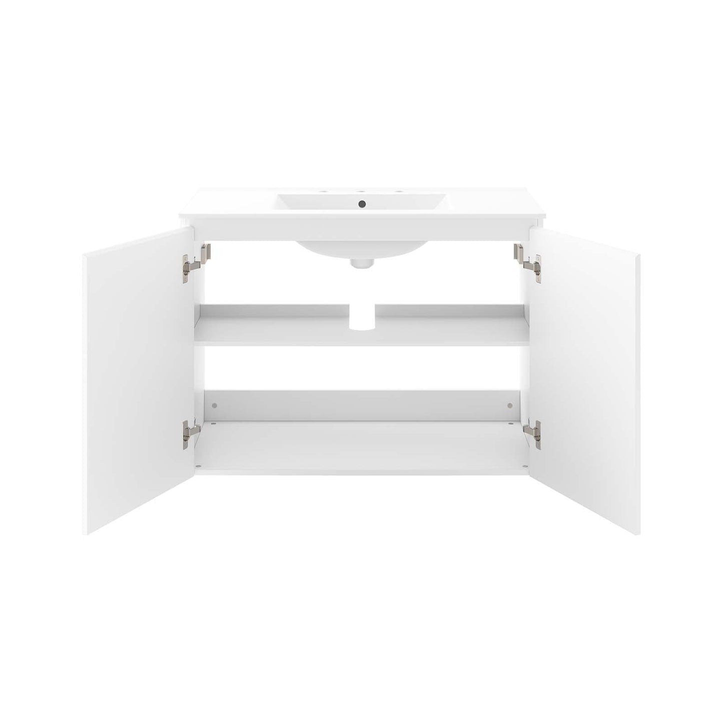 Bryn 36" Wall-Mount Bathroom Vanity White White EEI-5779-WHI-WHI