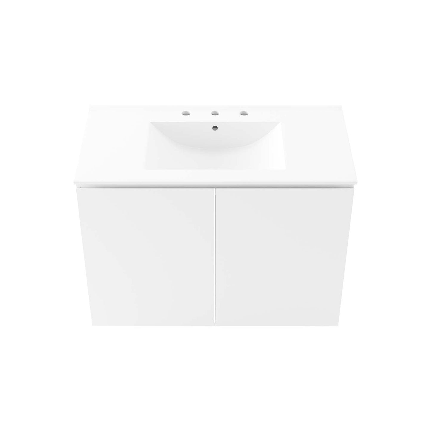 Bryn 36" Wall-Mount Bathroom Vanity White White EEI-5779-WHI-WHI