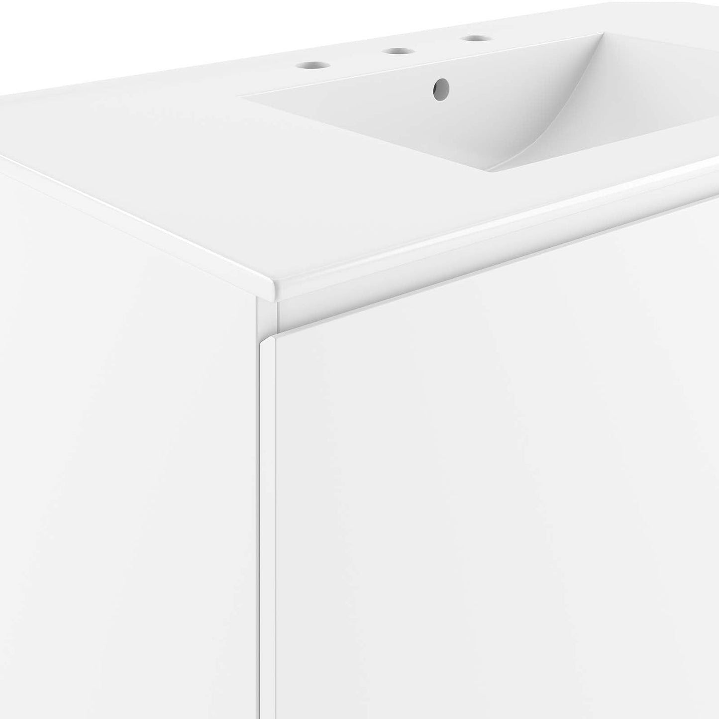 Bryn 36" Wall-Mount Bathroom Vanity White White EEI-5779-WHI-WHI